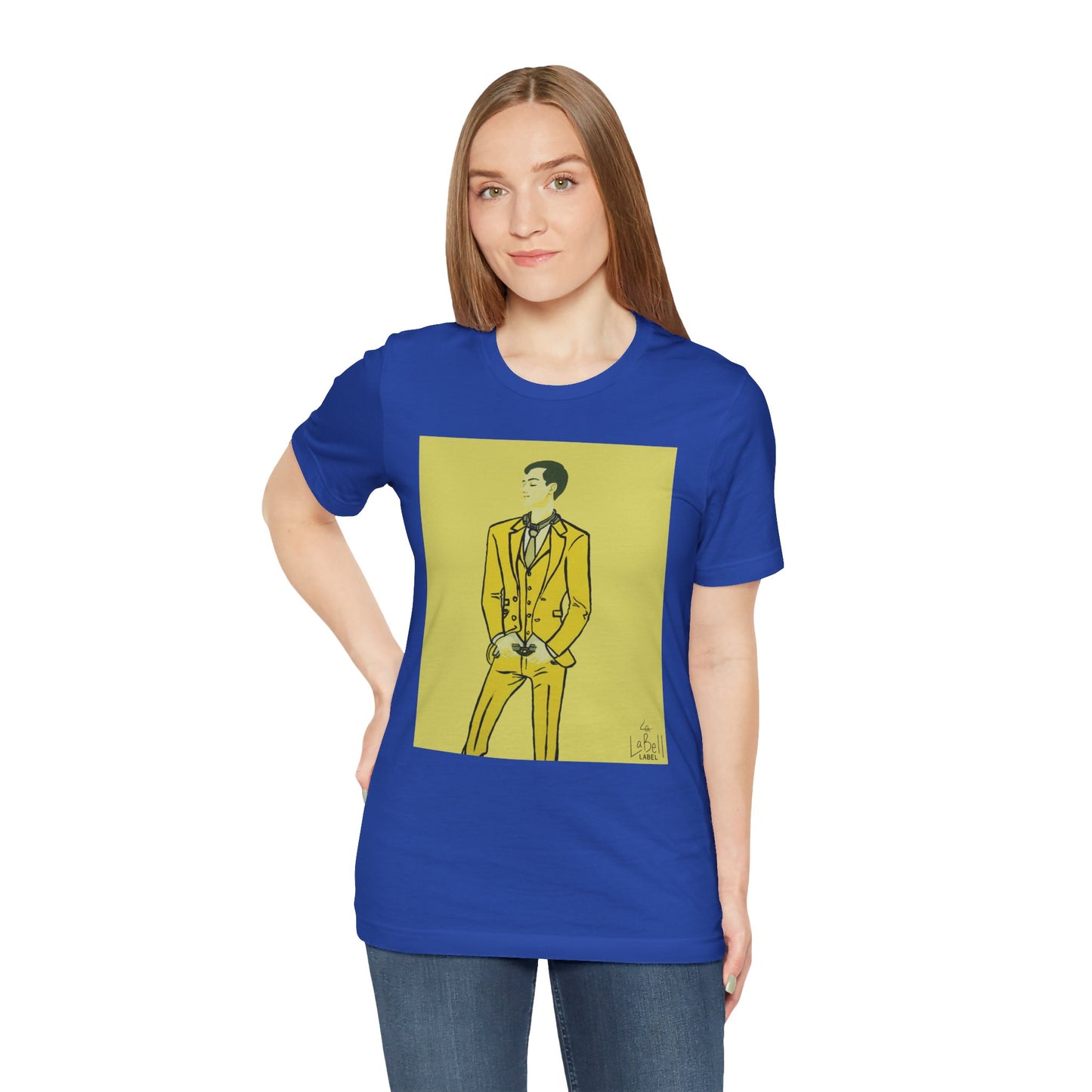 "The MODels" - C.P. Cadmium Yellow Male MODel - Unisex Jersey Short Sleeve Tee