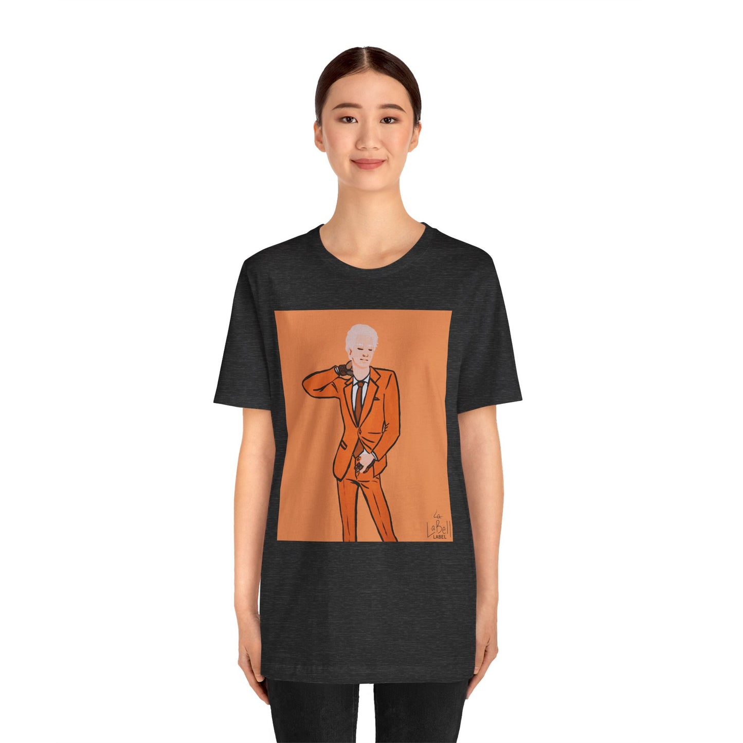 "The MODels" - C.P. Cadmium Orange Male MODel - Unisex Jersey Short Sleeve Tee