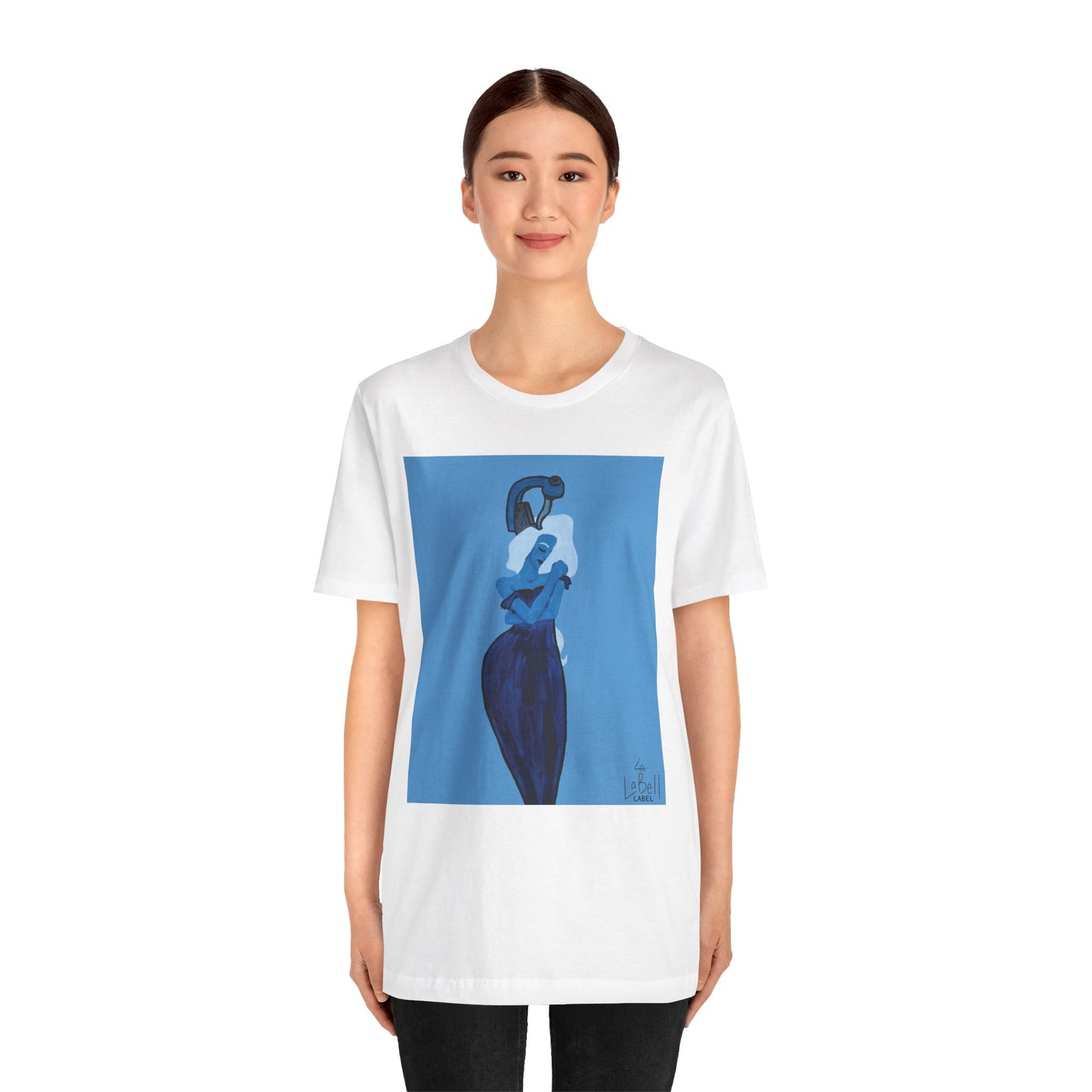 "The MODels" - Prussian Blue Female MODel - Unisex Jersey Short Sleeve Tee