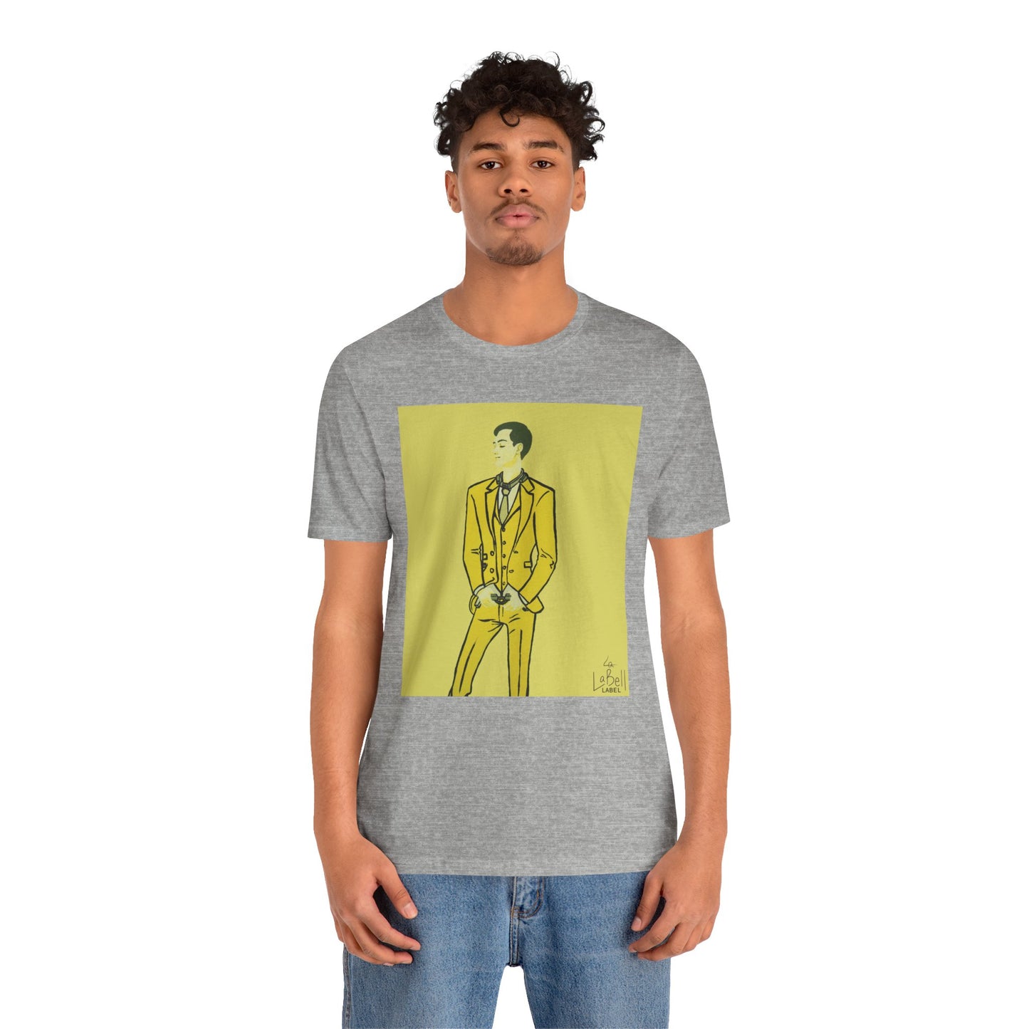 "The MODels" - C.P. Cadmium Yellow Male MODel - Unisex Jersey Short Sleeve Tee