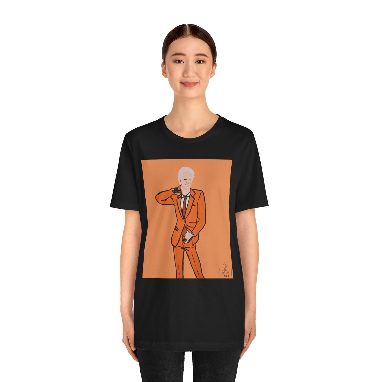 "The MODels" - C.P. Cadmium Orange Male MODel - Unisex Jersey Short Sleeve Tee