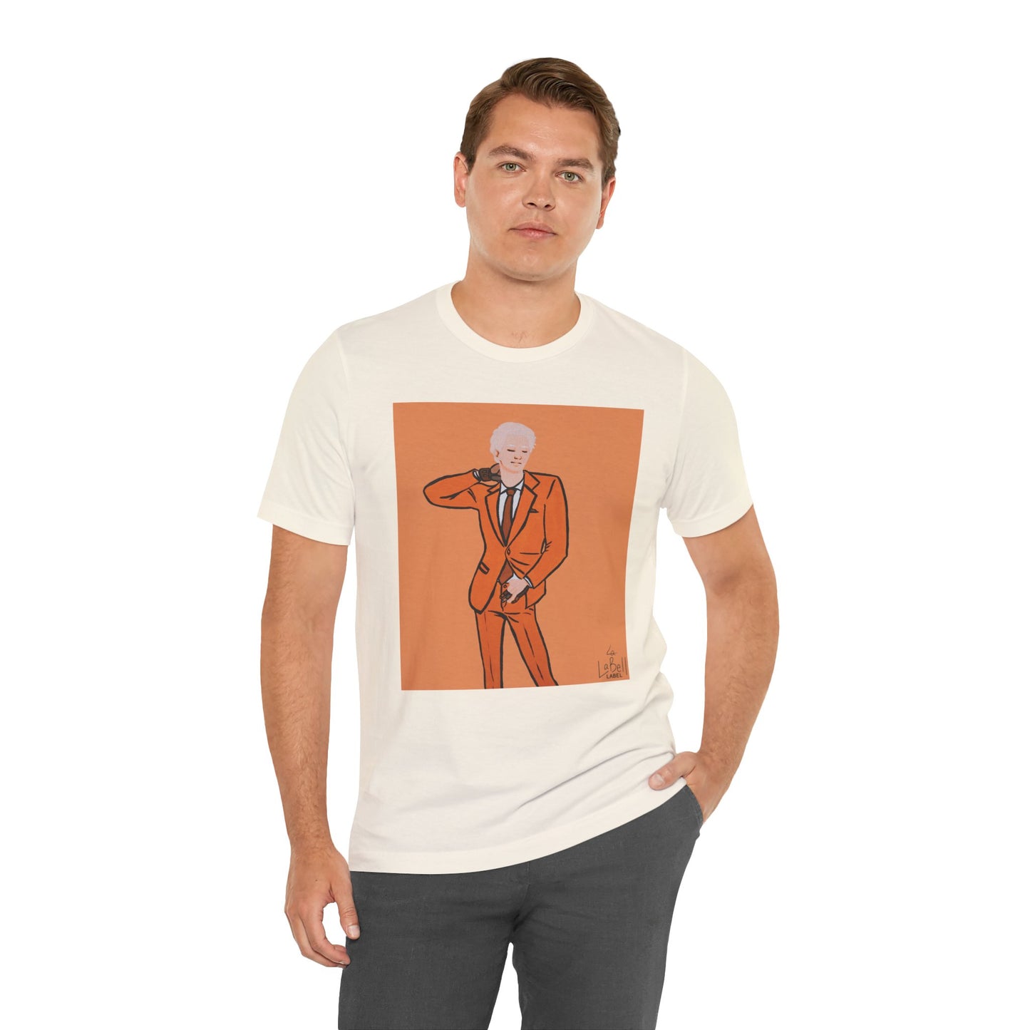 "The MODels" - C.P. Cadmium Orange Male MODel - Unisex Jersey Short Sleeve Tee