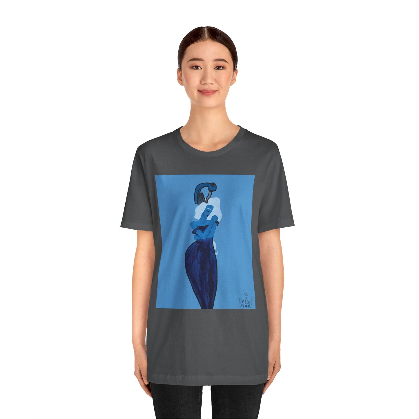 "The MODels" - Prussian Blue Female MODel - Unisex Jersey Short Sleeve Tee