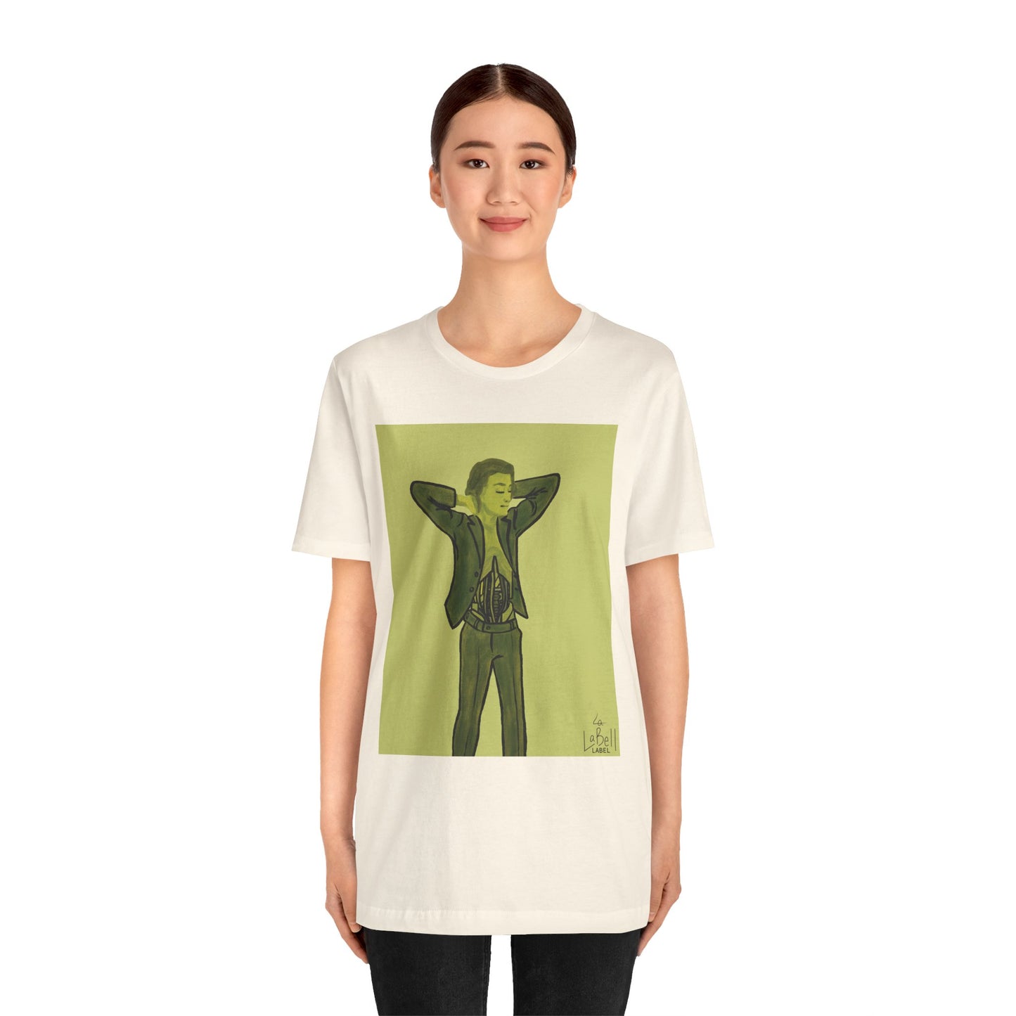 "The MODels" - Green Gold Male MODel - Unisex Jersey Short Sleeve Tee