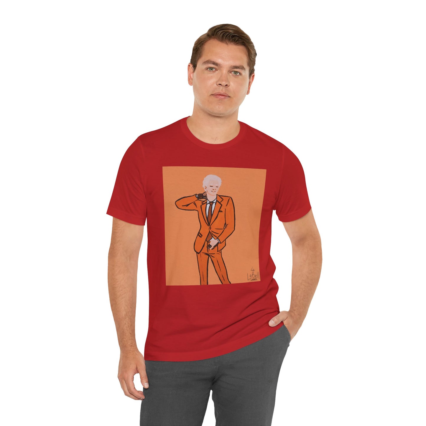 "The MODels" - C.P. Cadmium Orange Male MODel - Unisex Jersey Short Sleeve Tee