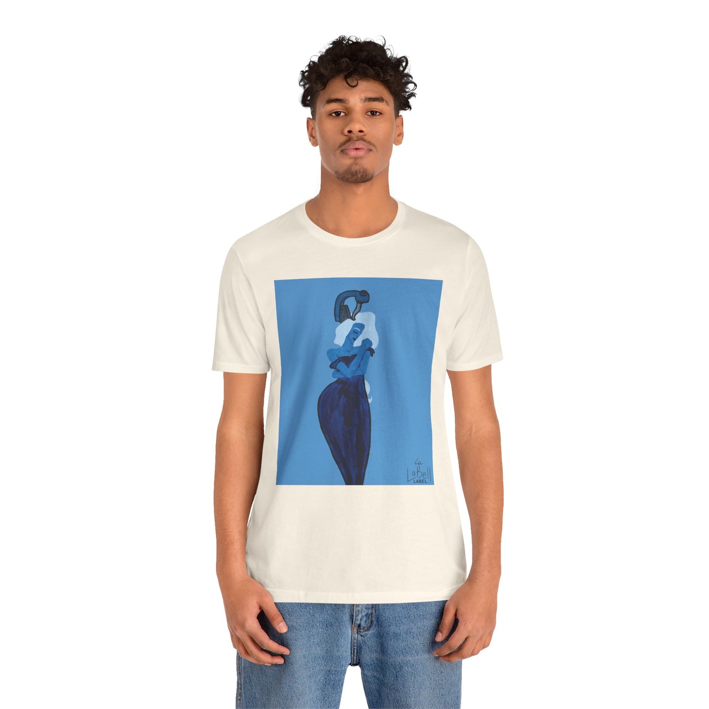 "The MODels" - Prussian Blue Female MODel - Unisex Jersey Short Sleeve Tee