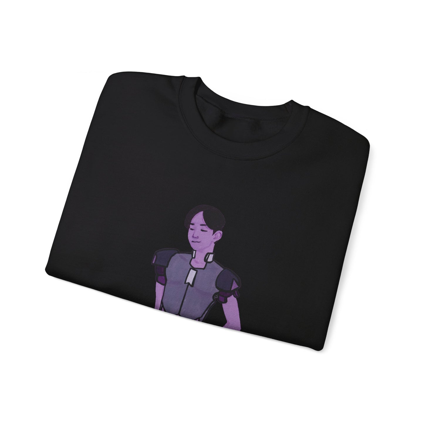 "The MODels" - Permanent Violet Dark Male MODel - Standalone Figure - Unisex Crewneck Sweatshirt