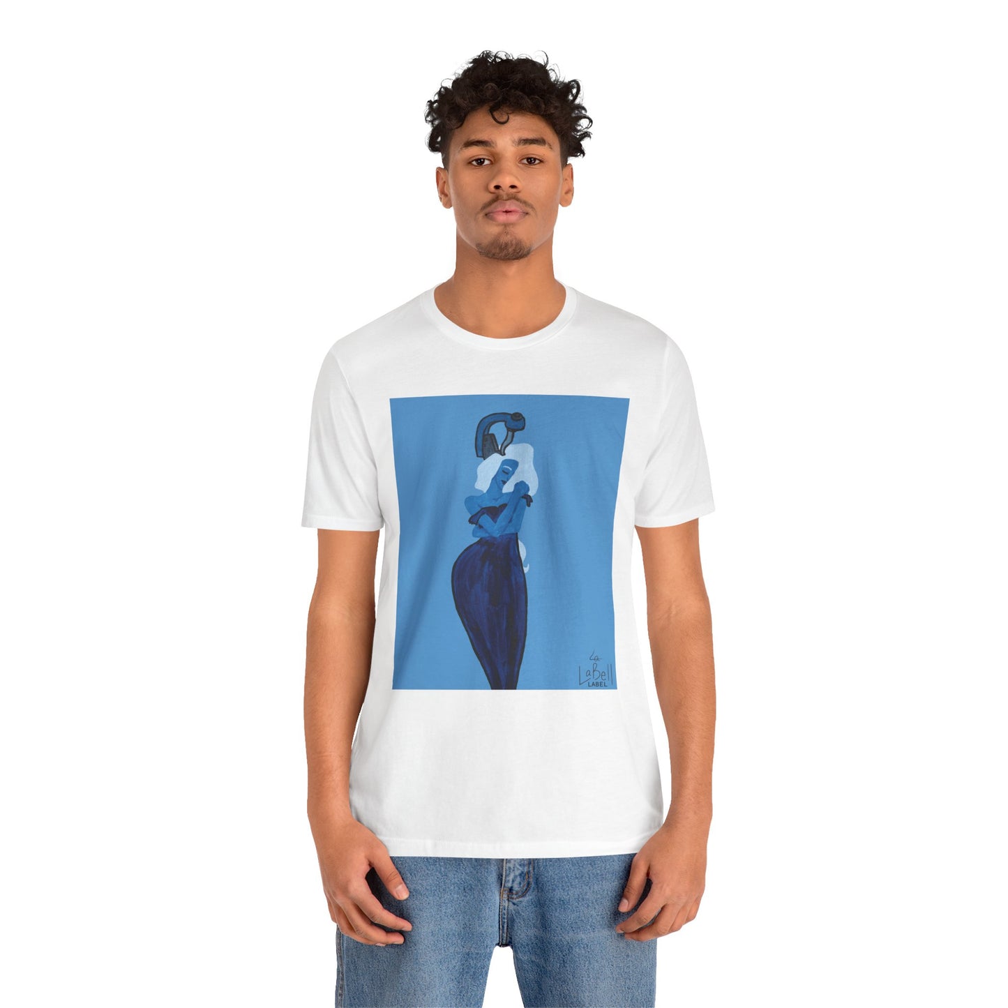 "The MODels" - Prussian Blue Female MODel - Unisex Jersey Short Sleeve Tee