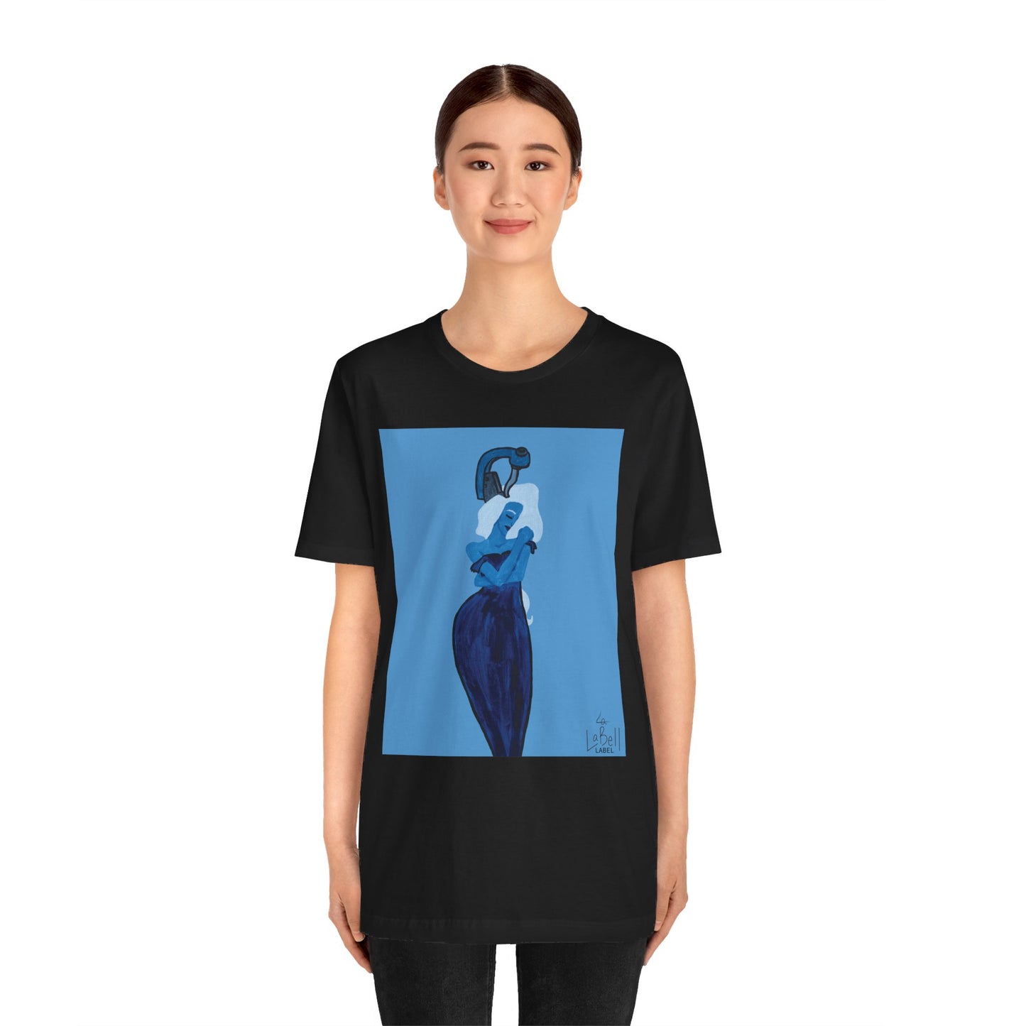 "The MODels" - Prussian Blue Female MODel - Unisex Jersey Short Sleeve Tee