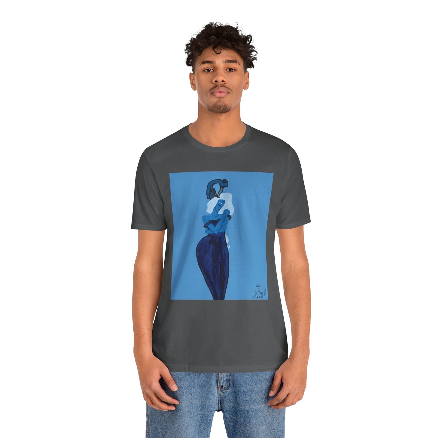 "The MODels" - Prussian Blue Female MODel - Unisex Jersey Short Sleeve Tee