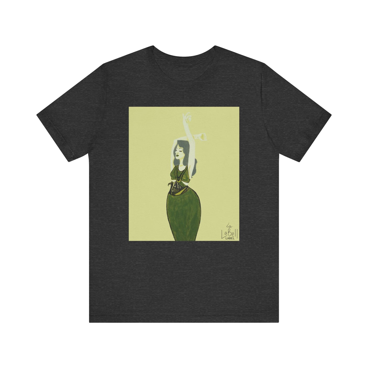 "The MODels" - Green Gold Female MODel - Unisex Jersey Short Sleeve Tee