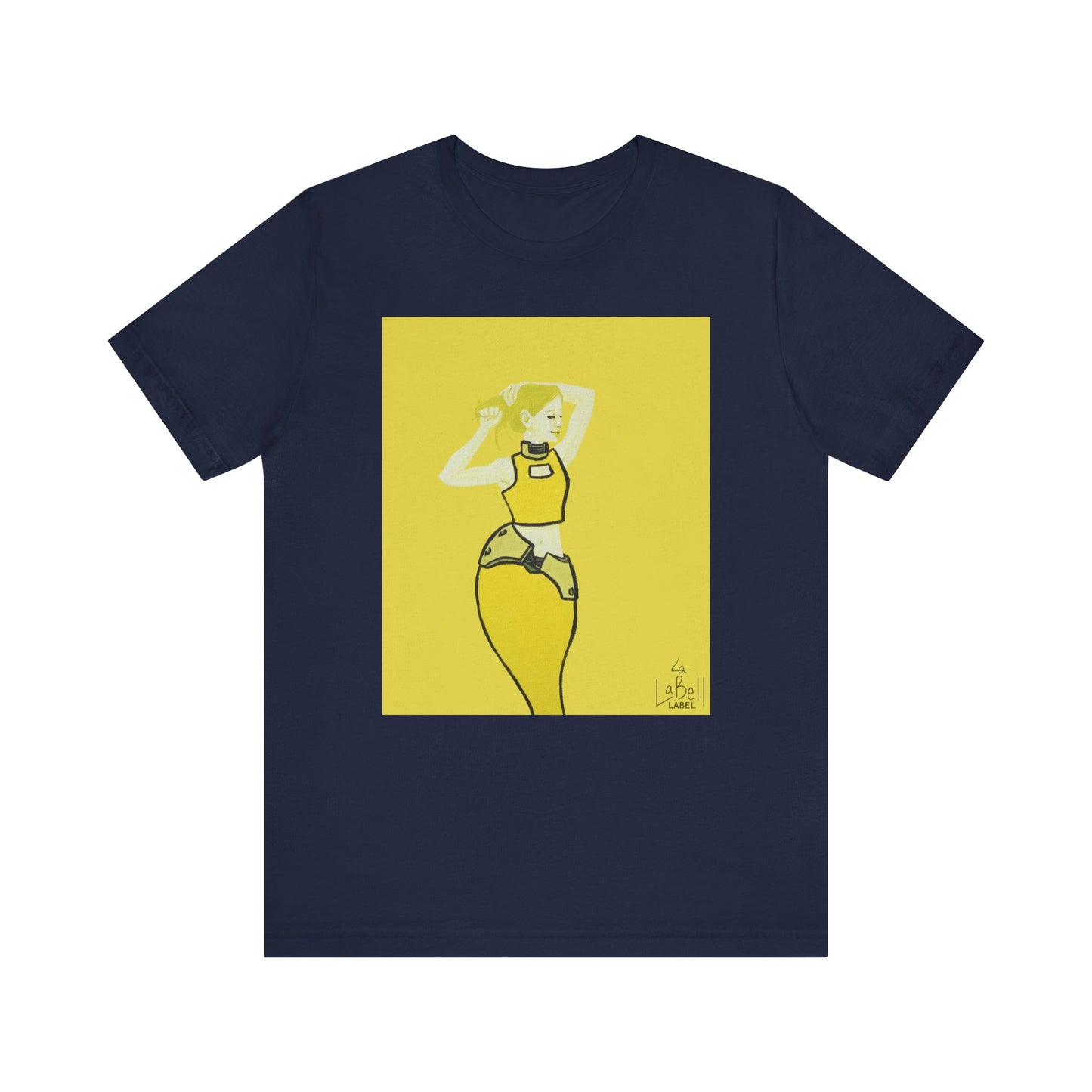 "The MODels" - C.P. Cadmium Yellow Female MODel - Unisex Jersey Short Sleeve Tee