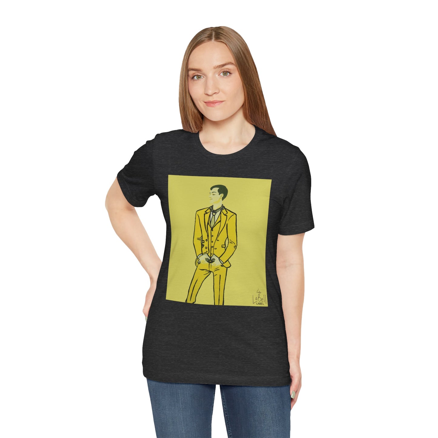 "The MODels" - C.P. Cadmium Yellow Male MODel - Unisex Jersey Short Sleeve Tee