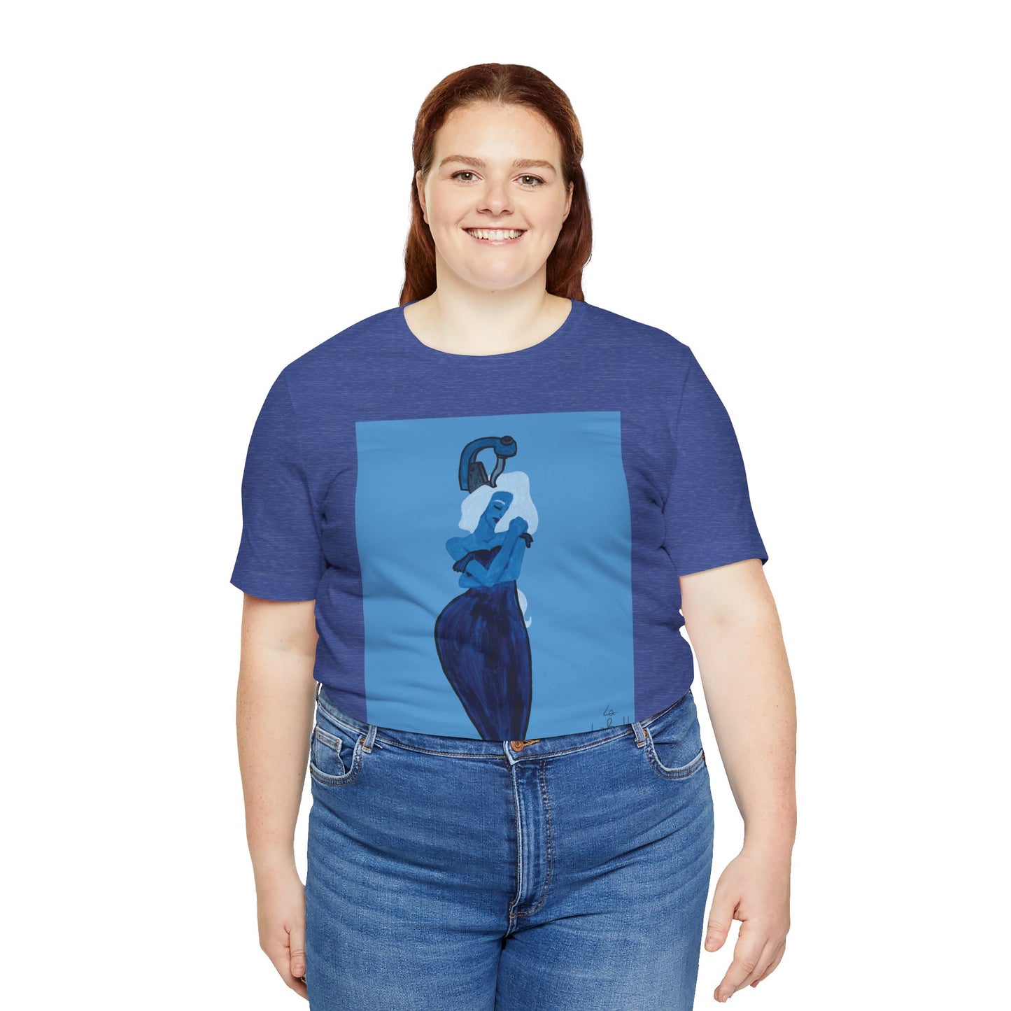 "The MODels" - Prussian Blue Female MODel - Unisex Jersey Short Sleeve Tee