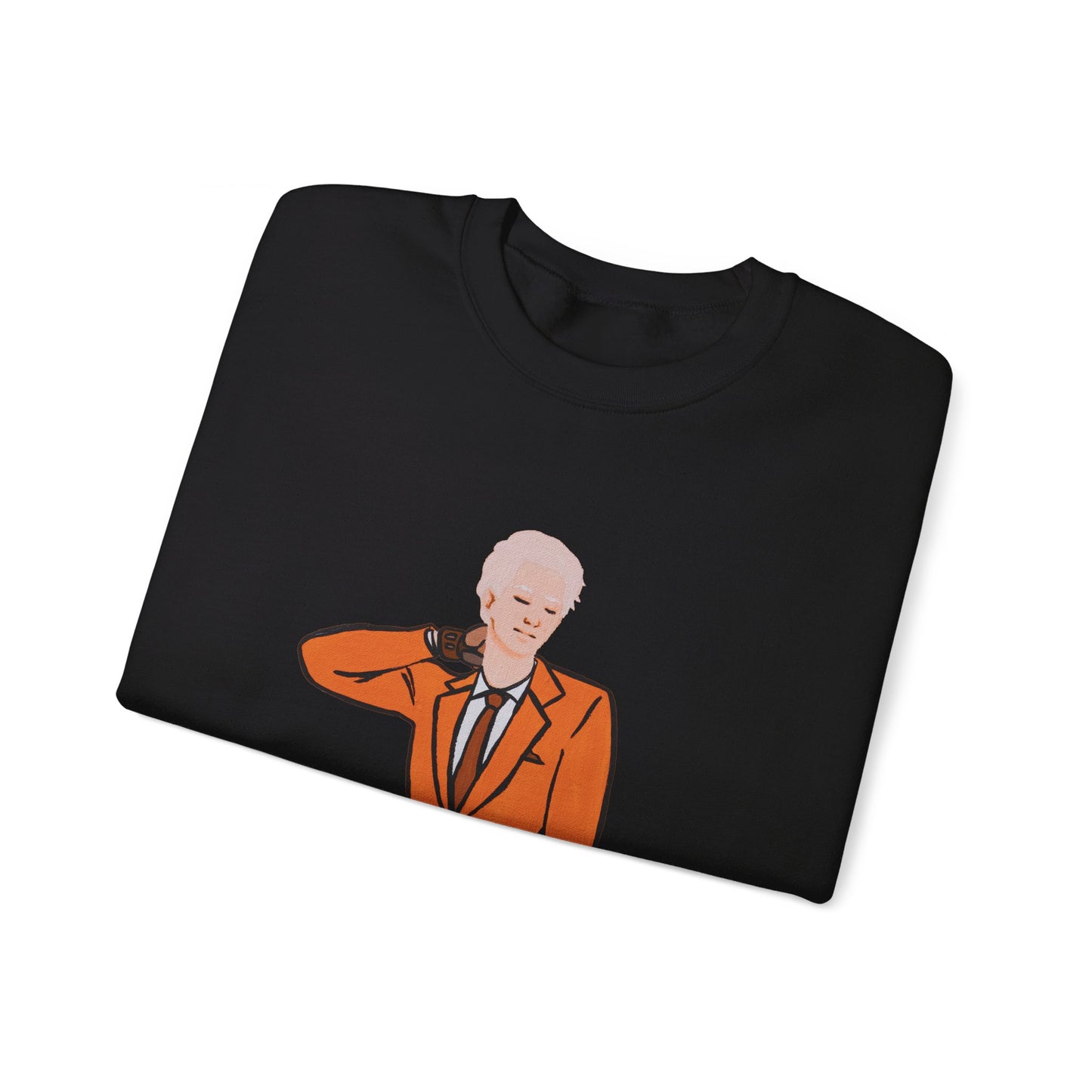 "The MODels" - C.P. Cadmium Orange Male MODel - Standalone Figure - Unisex Crewneck Sweatshirt