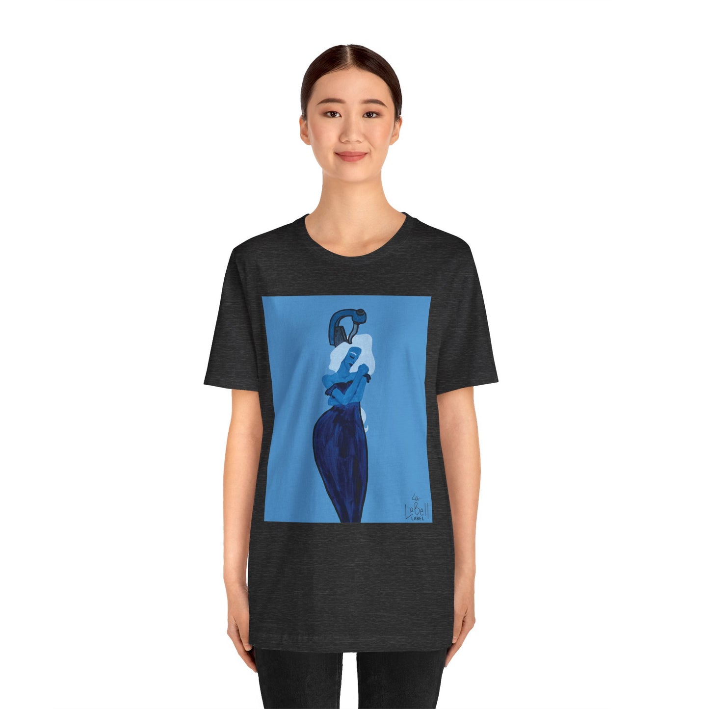 "The MODels" - Prussian Blue Female MODel - Unisex Jersey Short Sleeve Tee