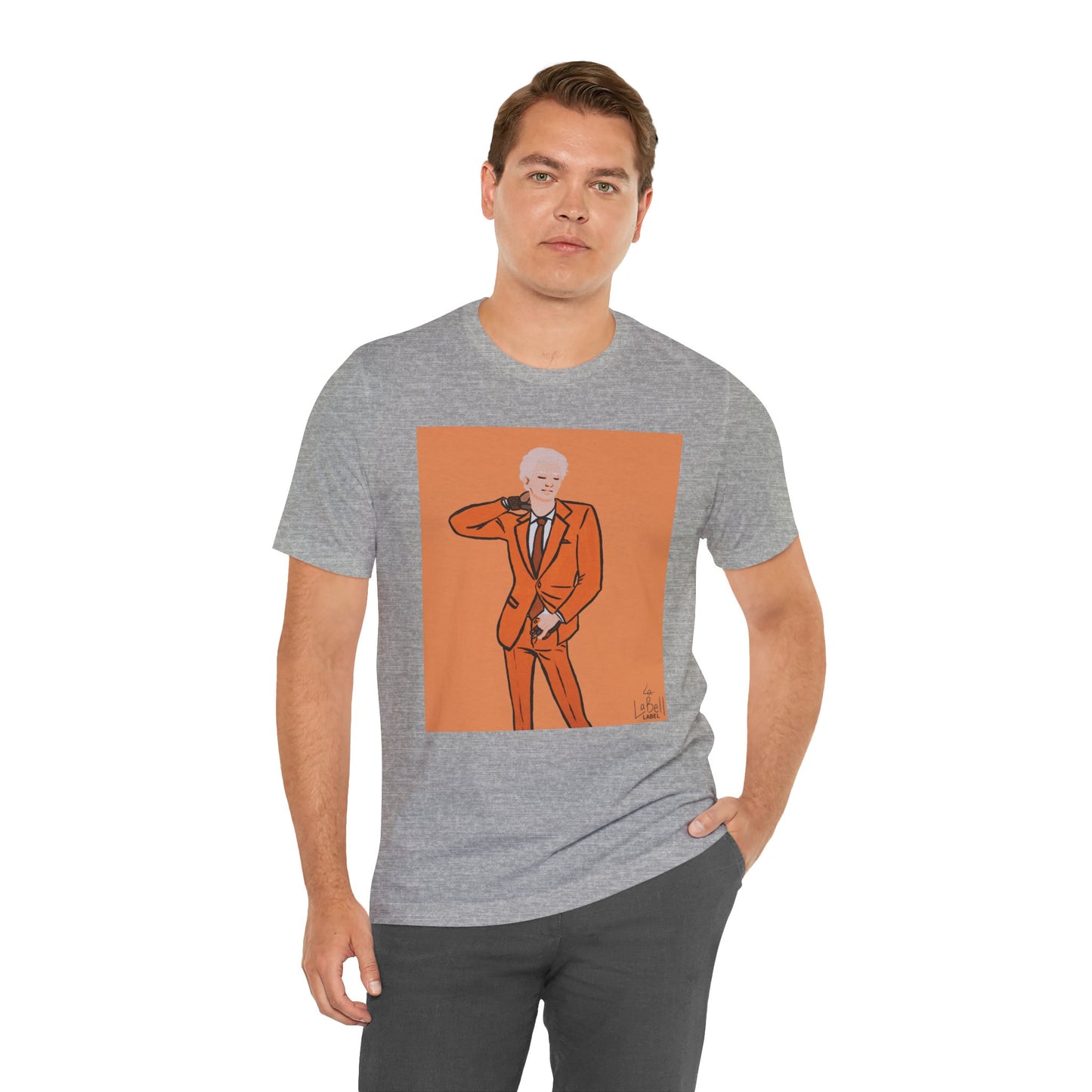 "The MODels" - C.P. Cadmium Orange Male MODel - Unisex Jersey Short Sleeve Tee