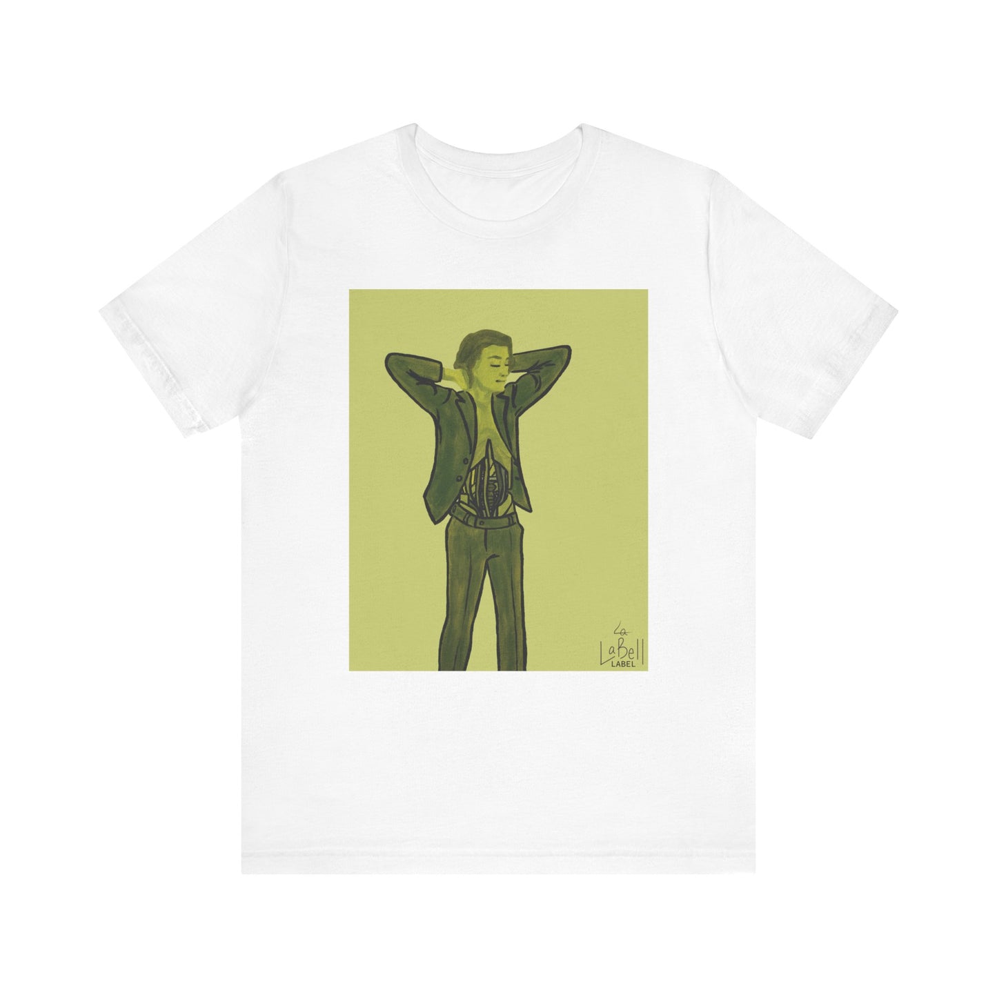 "The MODels" - Green Gold Male MODel - Unisex Jersey Short Sleeve Tee