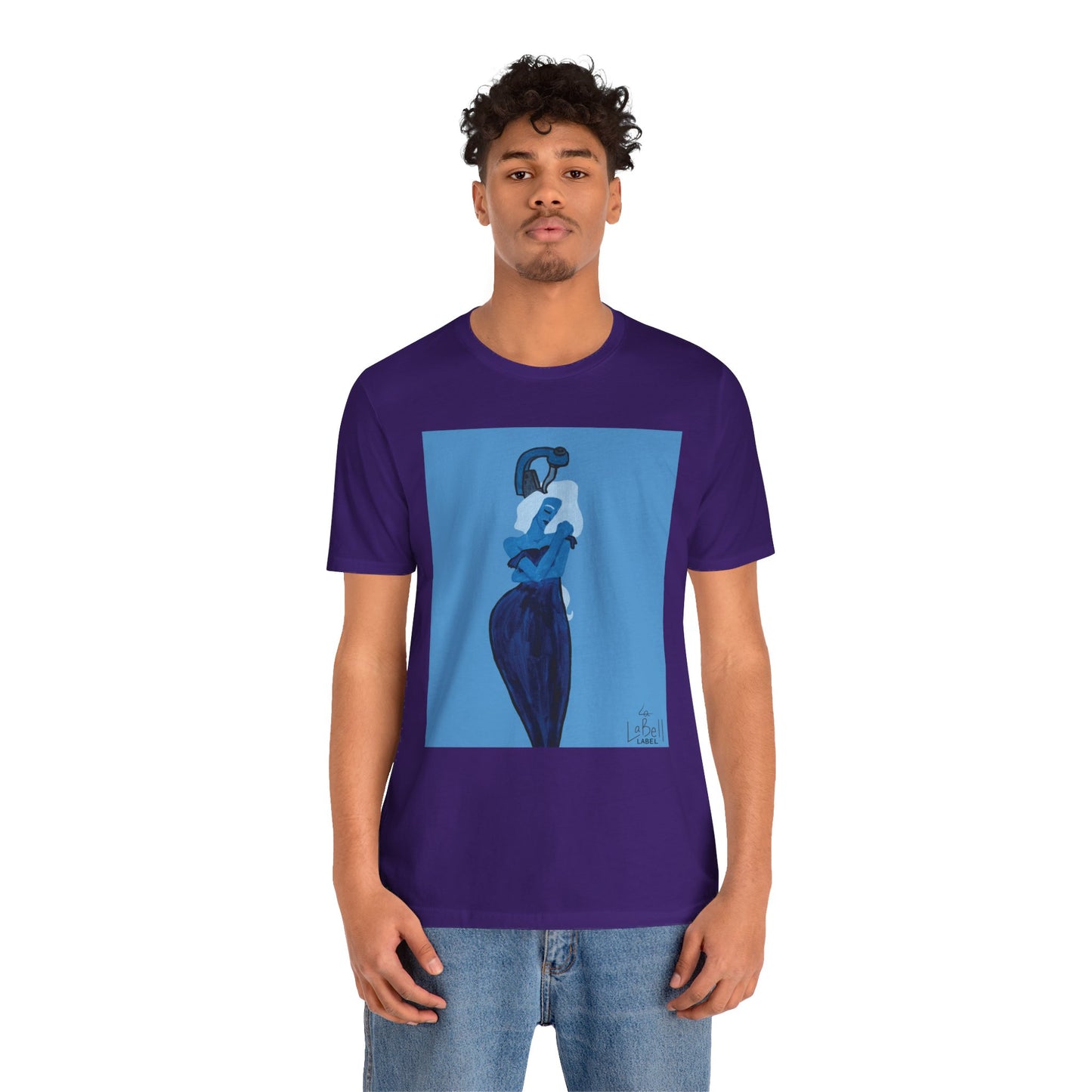 "The MODels" - Prussian Blue Female MODel - Unisex Jersey Short Sleeve Tee