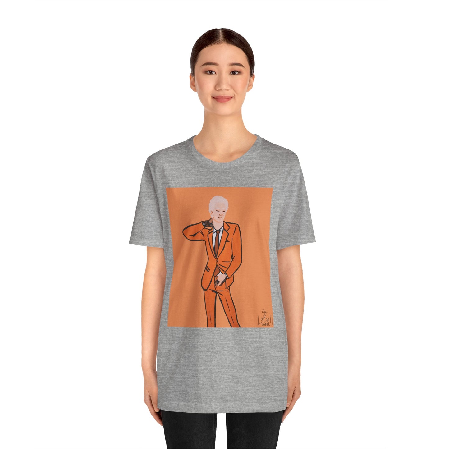 "The MODels" - C.P. Cadmium Orange Male MODel - Unisex Jersey Short Sleeve Tee