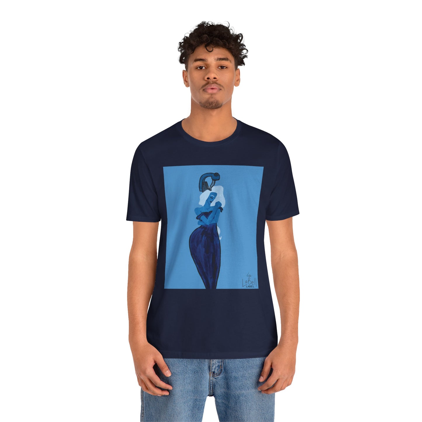 "The MODels" - Prussian Blue Female MODel - Unisex Jersey Short Sleeve Tee