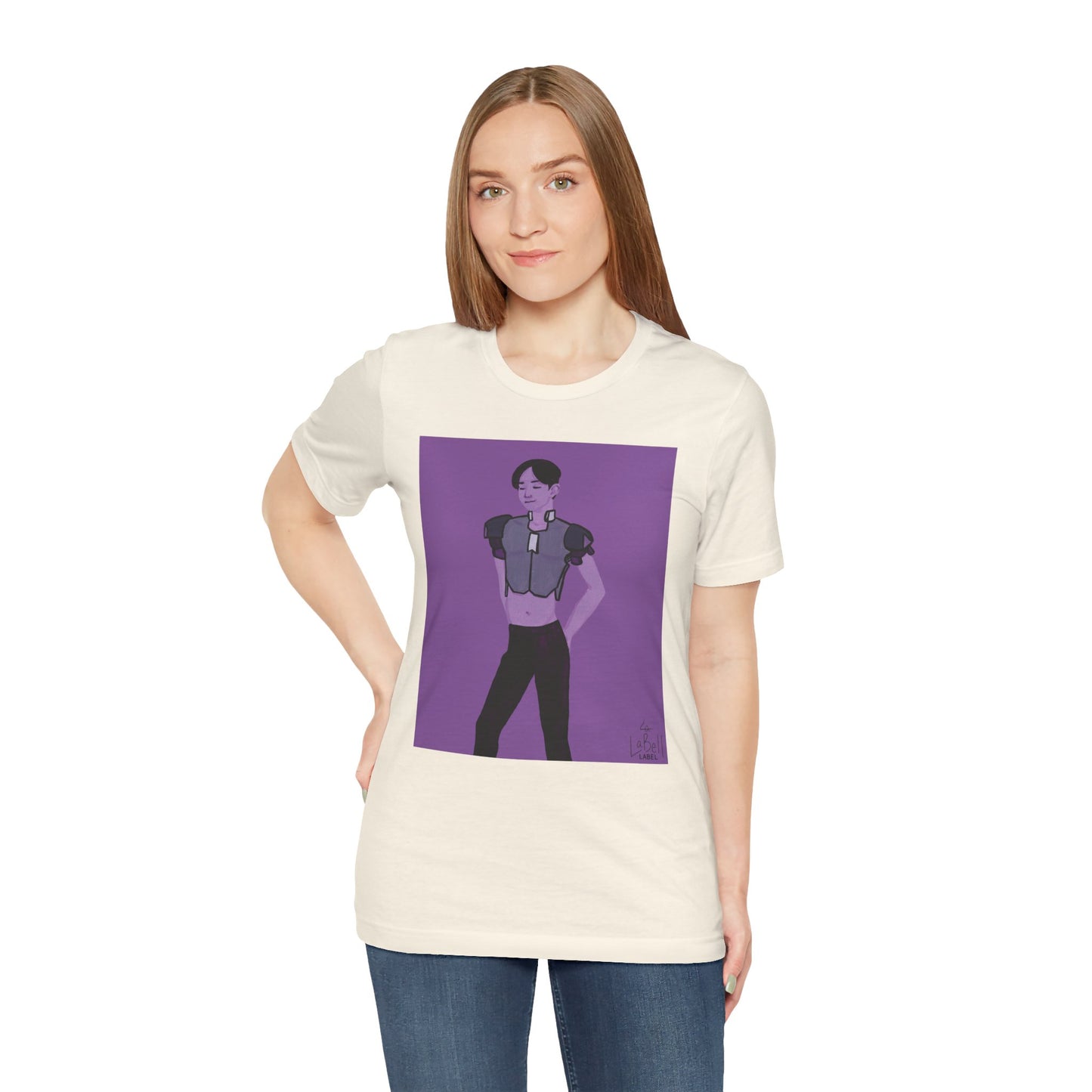 "The MODels" - Permanent Violet Dark Male MODel - Unisex Jersey Short Sleeve Tee