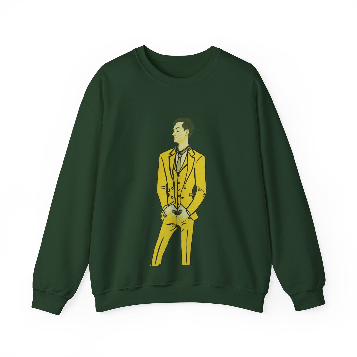 "The MODels" - C.P. Cadmium Yellow Male MODel - Standalone Figure - Unisex Crewneck Sweatshirt