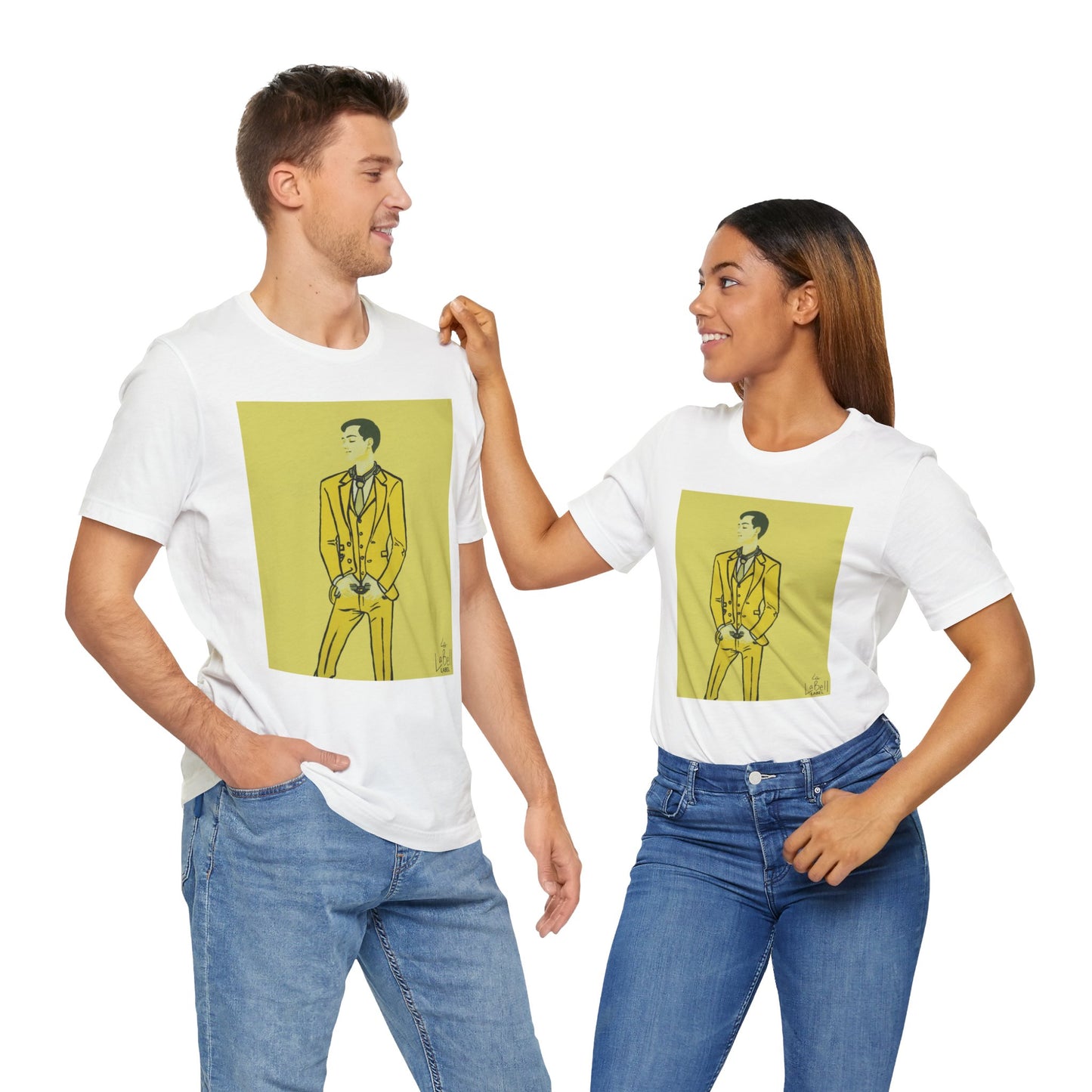 "The MODels" - C.P. Cadmium Yellow Male MODel - Unisex Jersey Short Sleeve Tee