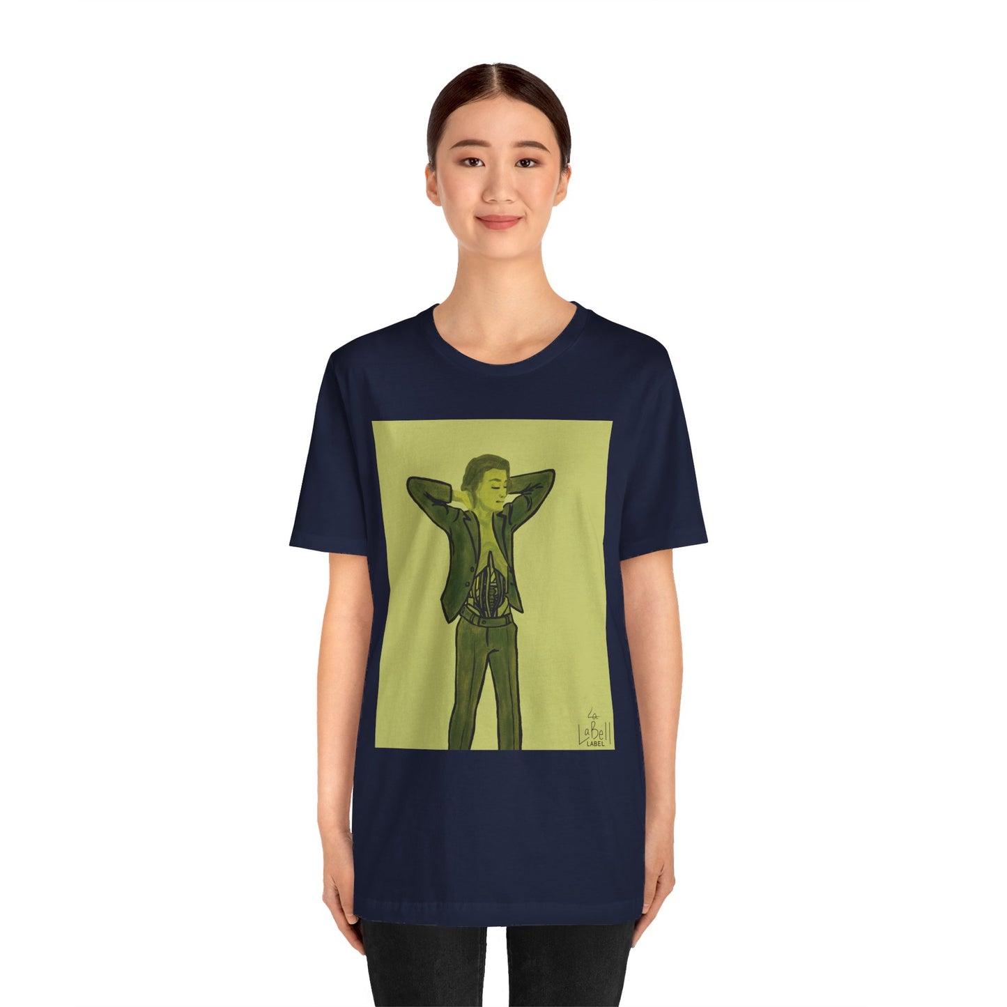 "The MODels" - Green Gold Male MODel - Unisex Jersey Short Sleeve Tee