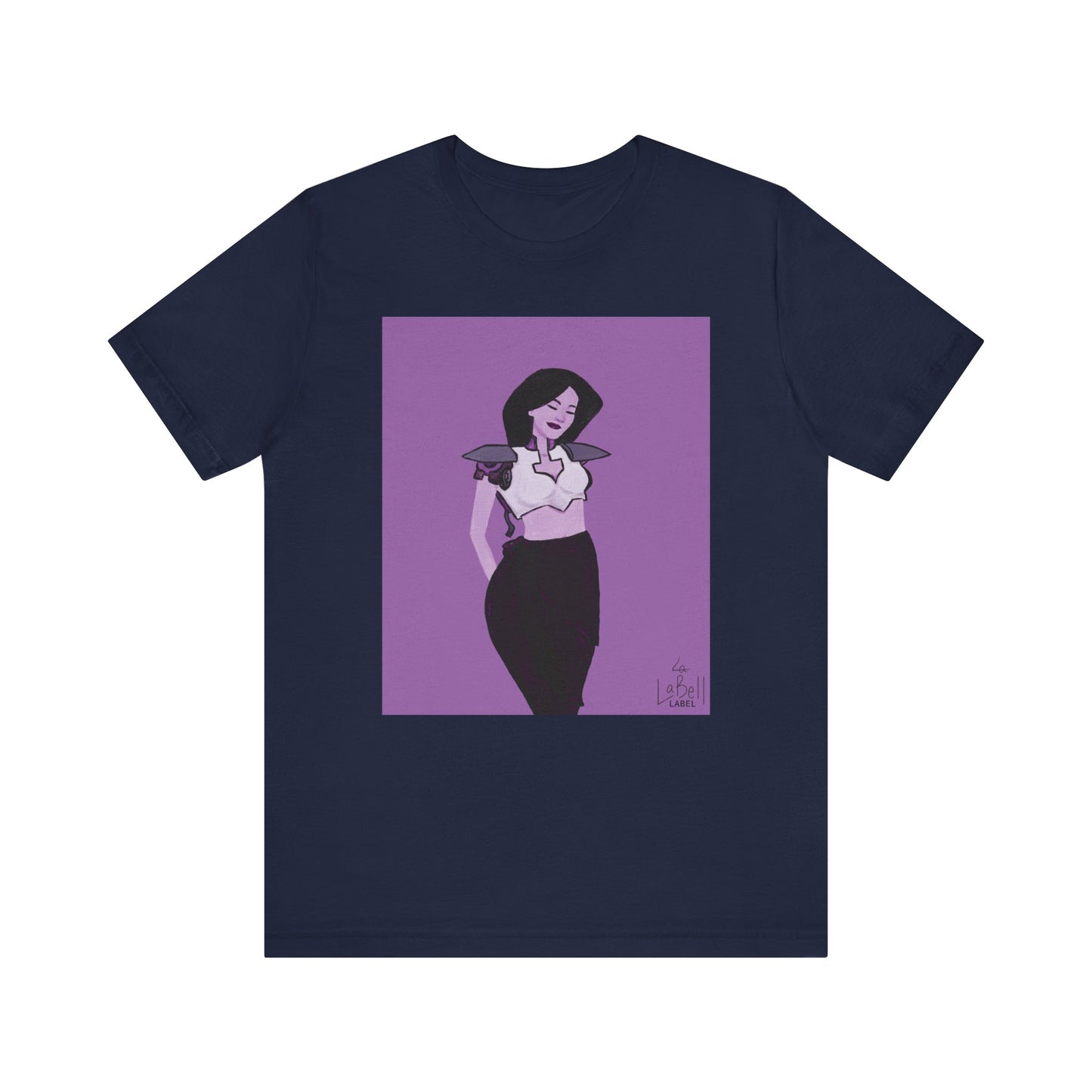 "The MODels" - Permanent Violet Dark Female MODel - Unisex Jersey Short Sleeve Tee