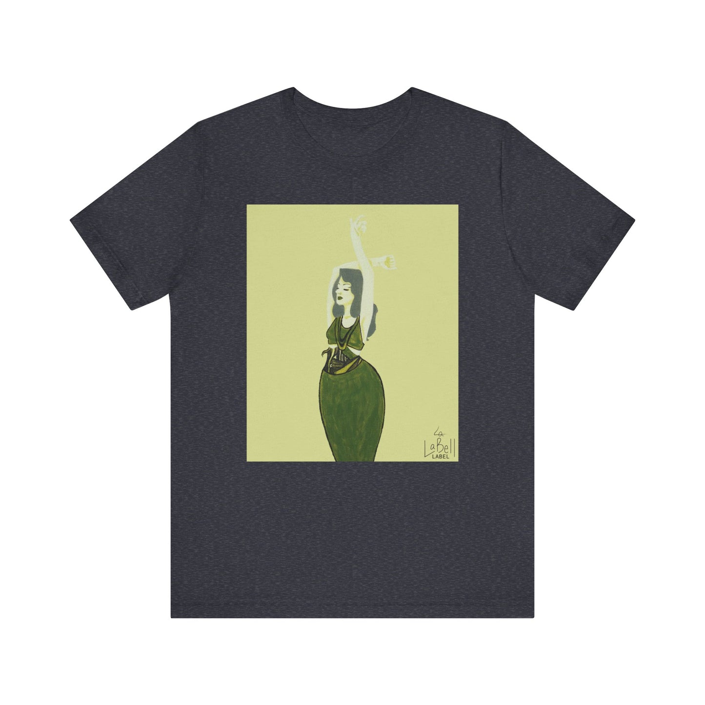 "The MODels" - Green Gold Female MODel - Unisex Jersey Short Sleeve Tee