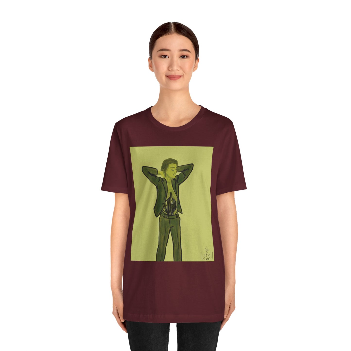 "The MODels" - Green Gold Male MODel - Unisex Jersey Short Sleeve Tee