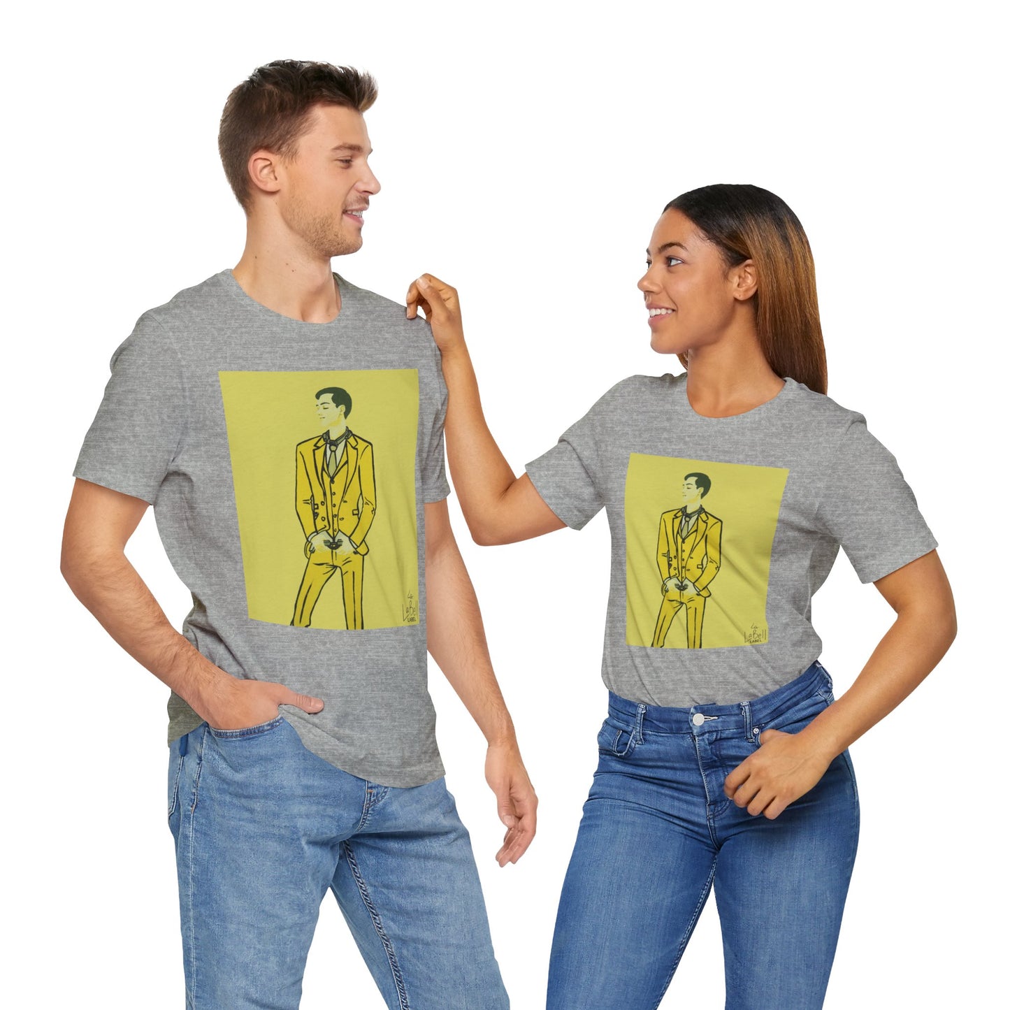 "The MODels" - C.P. Cadmium Yellow Male MODel - Unisex Jersey Short Sleeve Tee