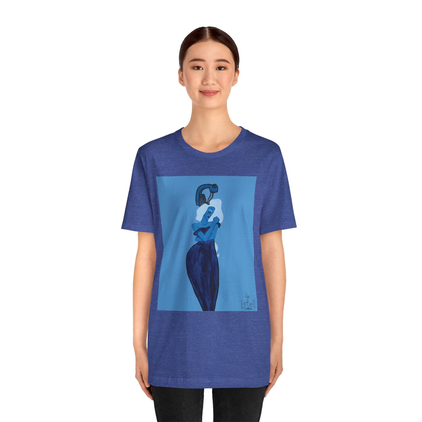 "The MODels" - Prussian Blue Female MODel - Unisex Jersey Short Sleeve Tee