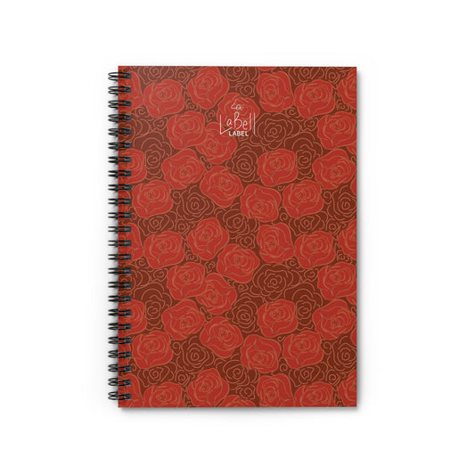 "Roses" - Spiral Notebook - Ruled Line