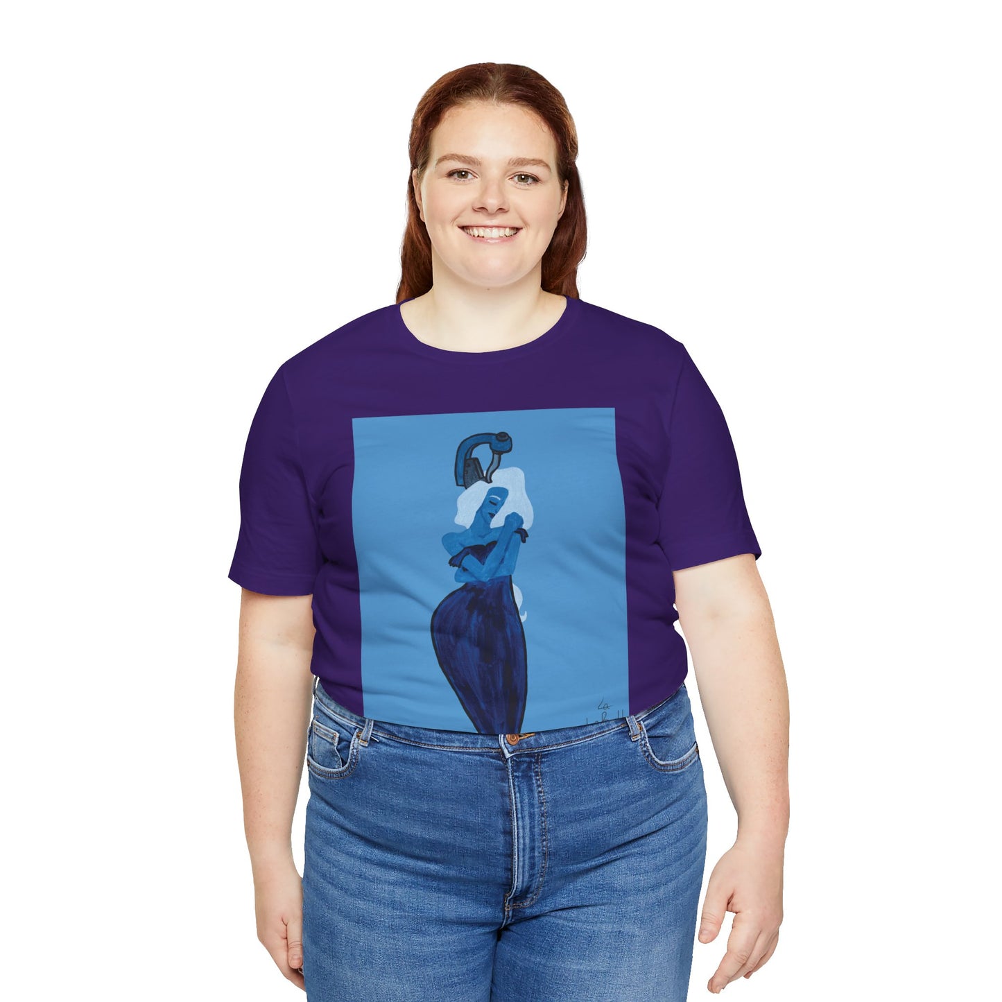 "The MODels" - Prussian Blue Female MODel - Unisex Jersey Short Sleeve Tee