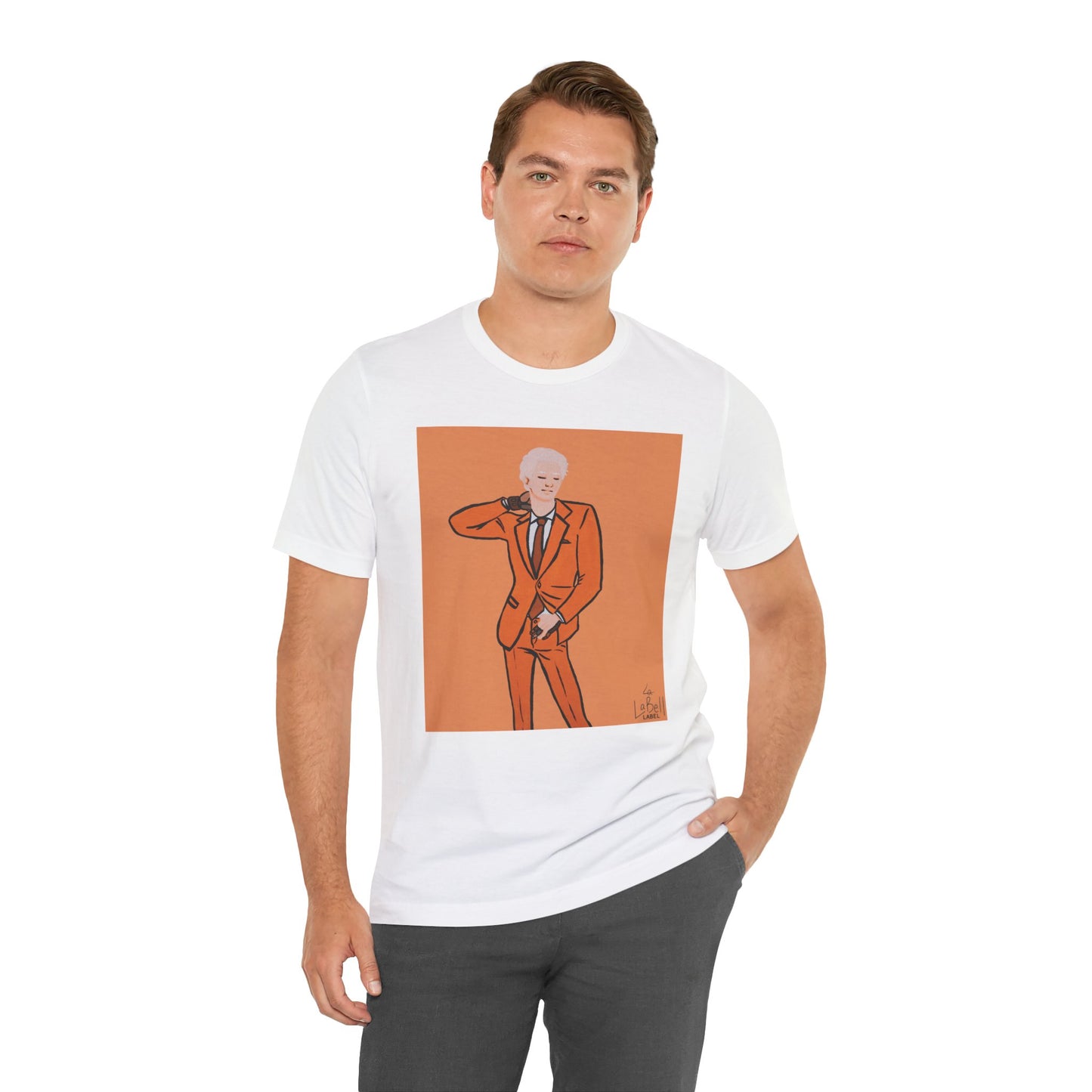 "The MODels" - C.P. Cadmium Orange Male MODel - Unisex Jersey Short Sleeve Tee