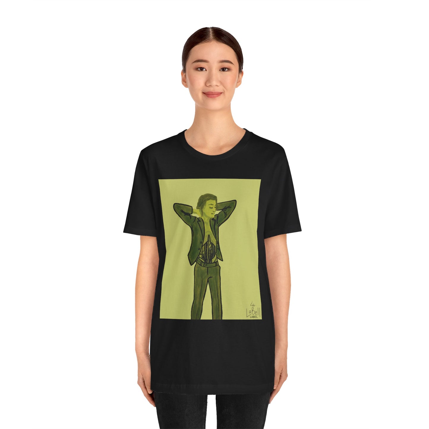 "The MODels" - Green Gold Male MODel - Unisex Jersey Short Sleeve Tee