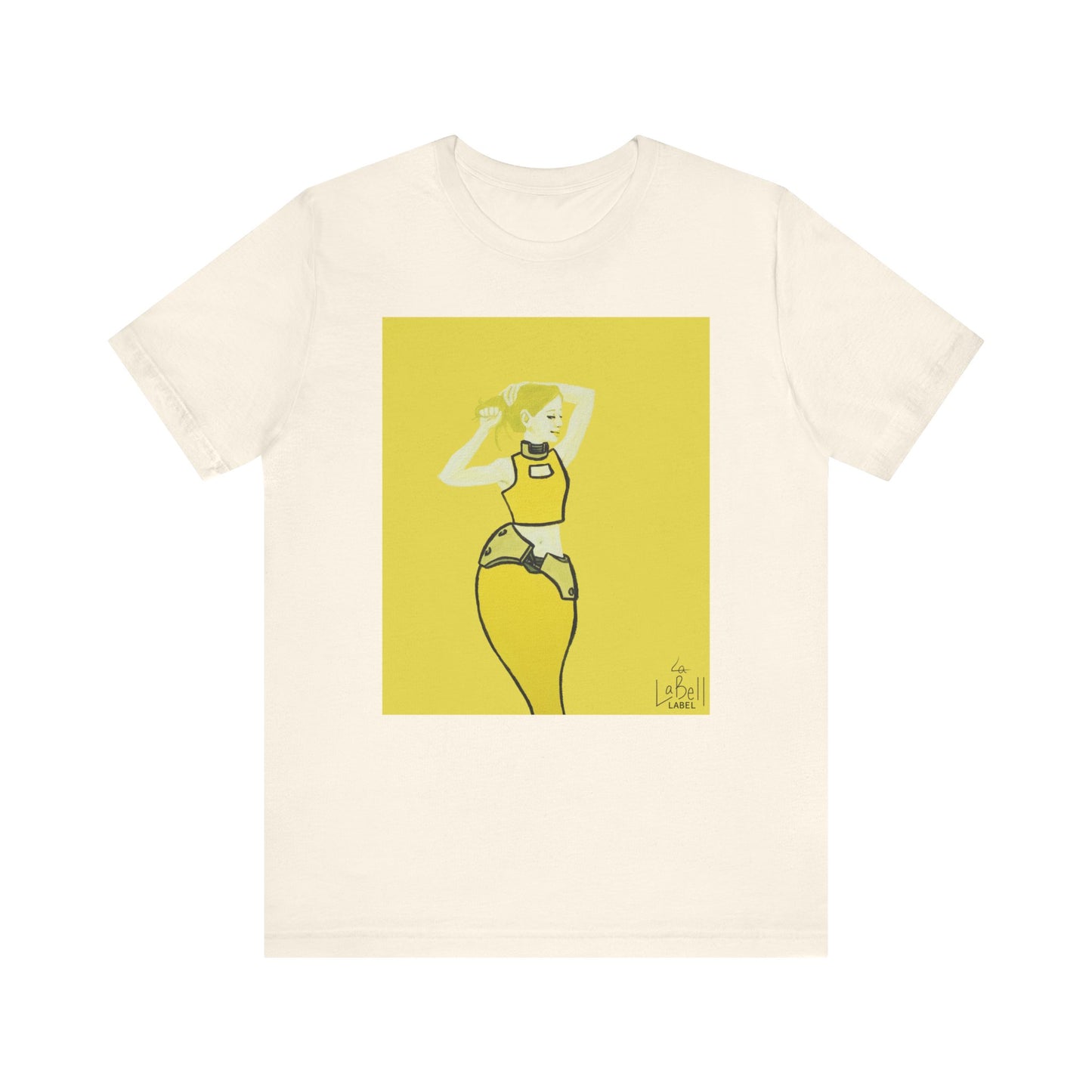 "The MODels" - C.P. Cadmium Yellow Female MODel - Unisex Jersey Short Sleeve Tee