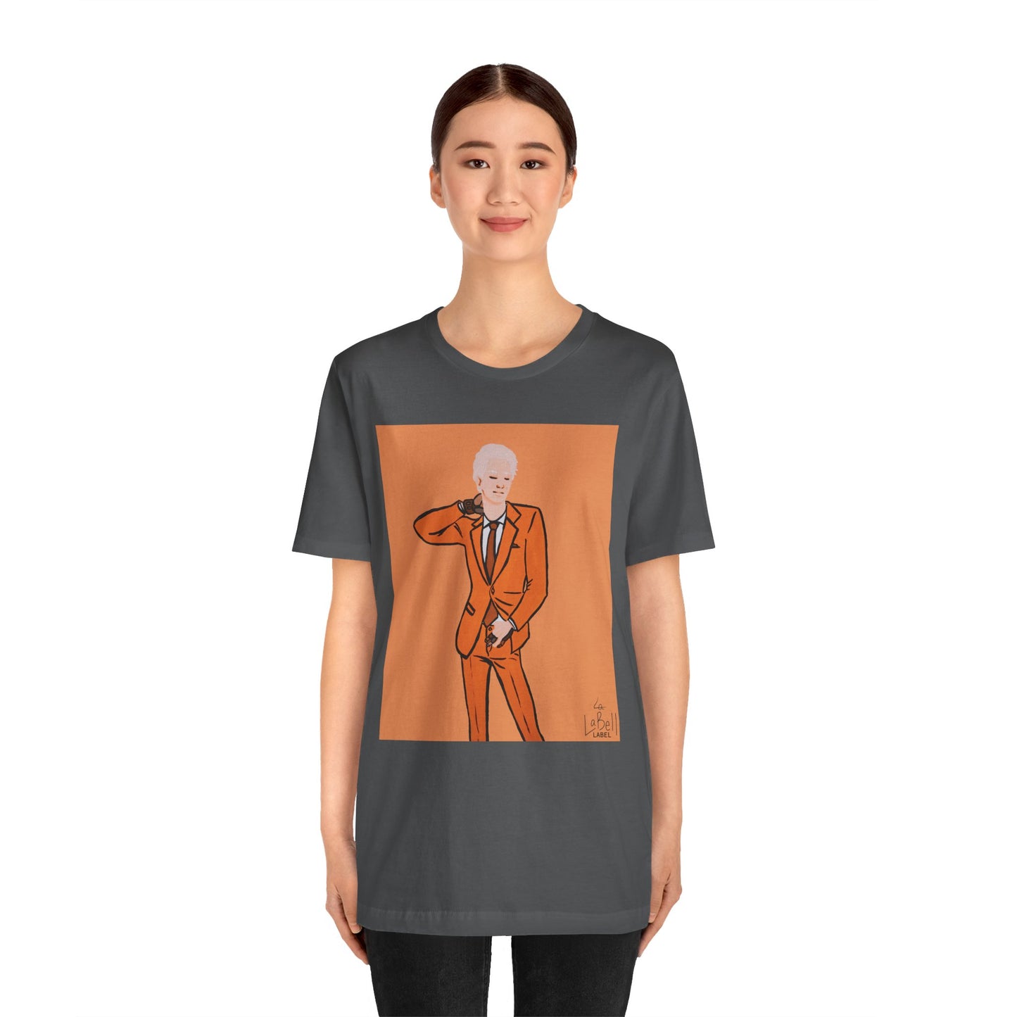 "The MODels" - C.P. Cadmium Orange Male MODel - Unisex Jersey Short Sleeve Tee