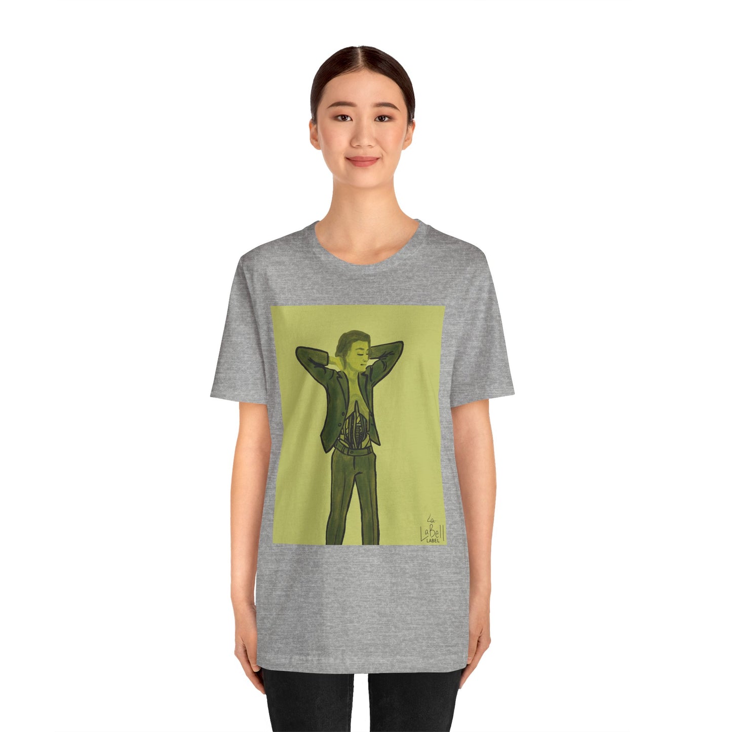 "The MODels" - Green Gold Male MODel - Unisex Jersey Short Sleeve Tee