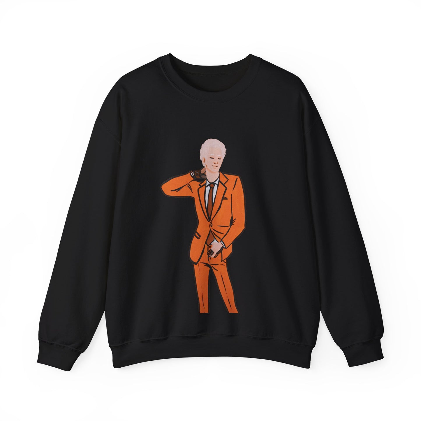 "The MODels" - C.P. Cadmium Orange Male MODel - Standalone Figure - Unisex Crewneck Sweatshirt