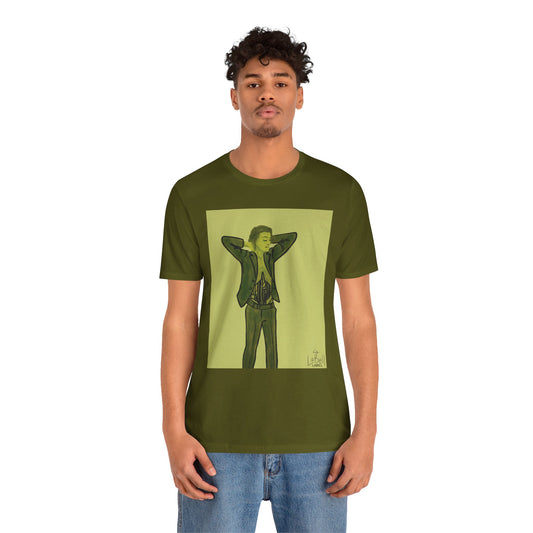 "The MODels" - Green Gold Male MODel - Unisex Jersey Short Sleeve Tee