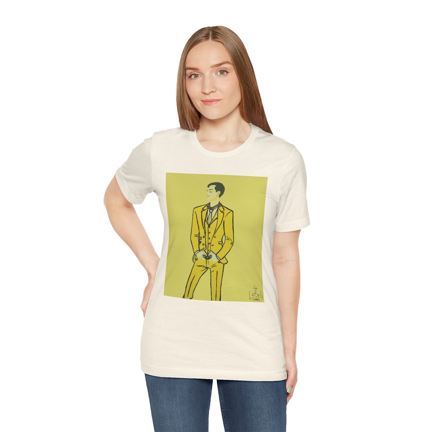 "The MODels" - C.P. Cadmium Yellow Male MODel - Unisex Jersey Short Sleeve Tee