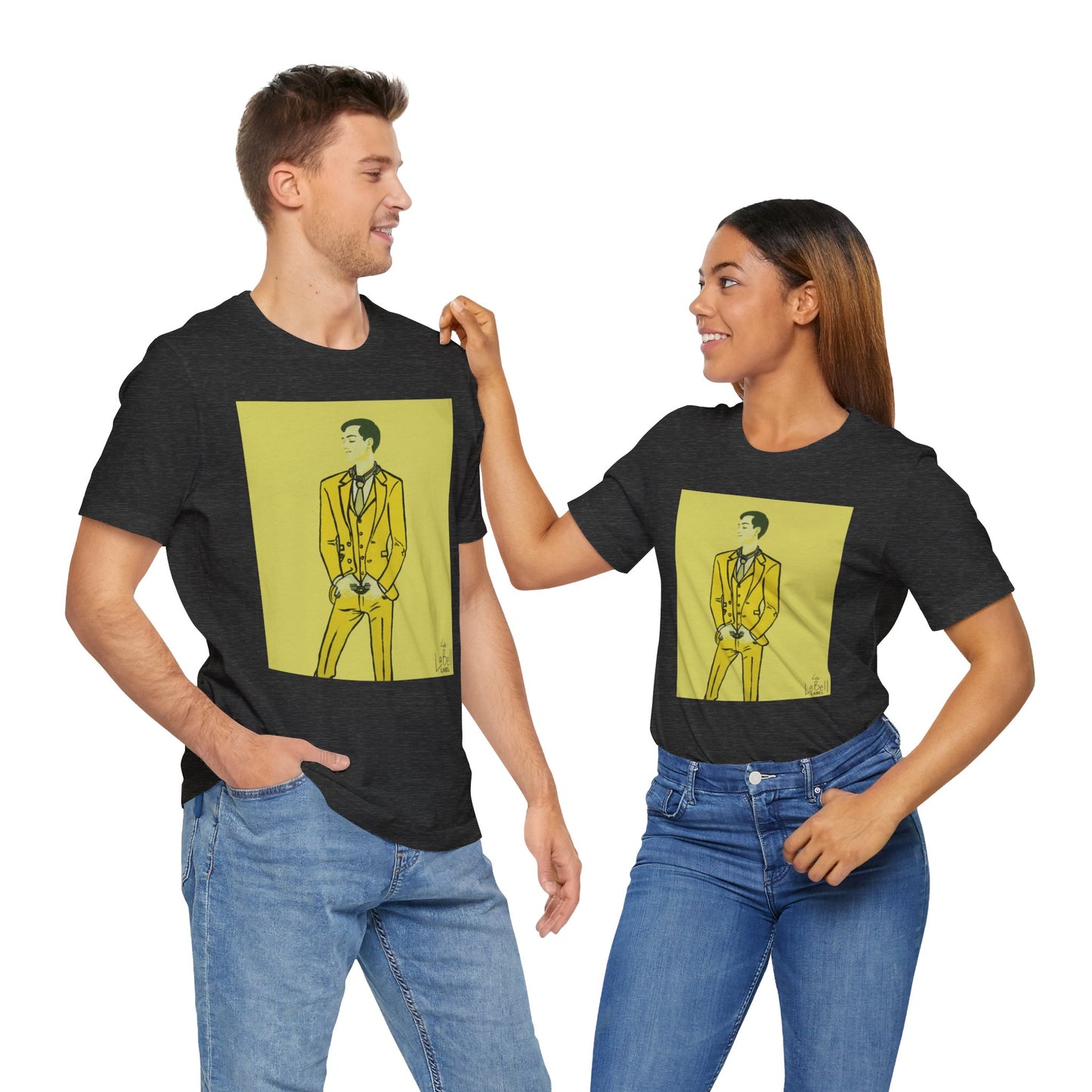 "The MODels" - C.P. Cadmium Yellow Male MODel - Unisex Jersey Short Sleeve Tee