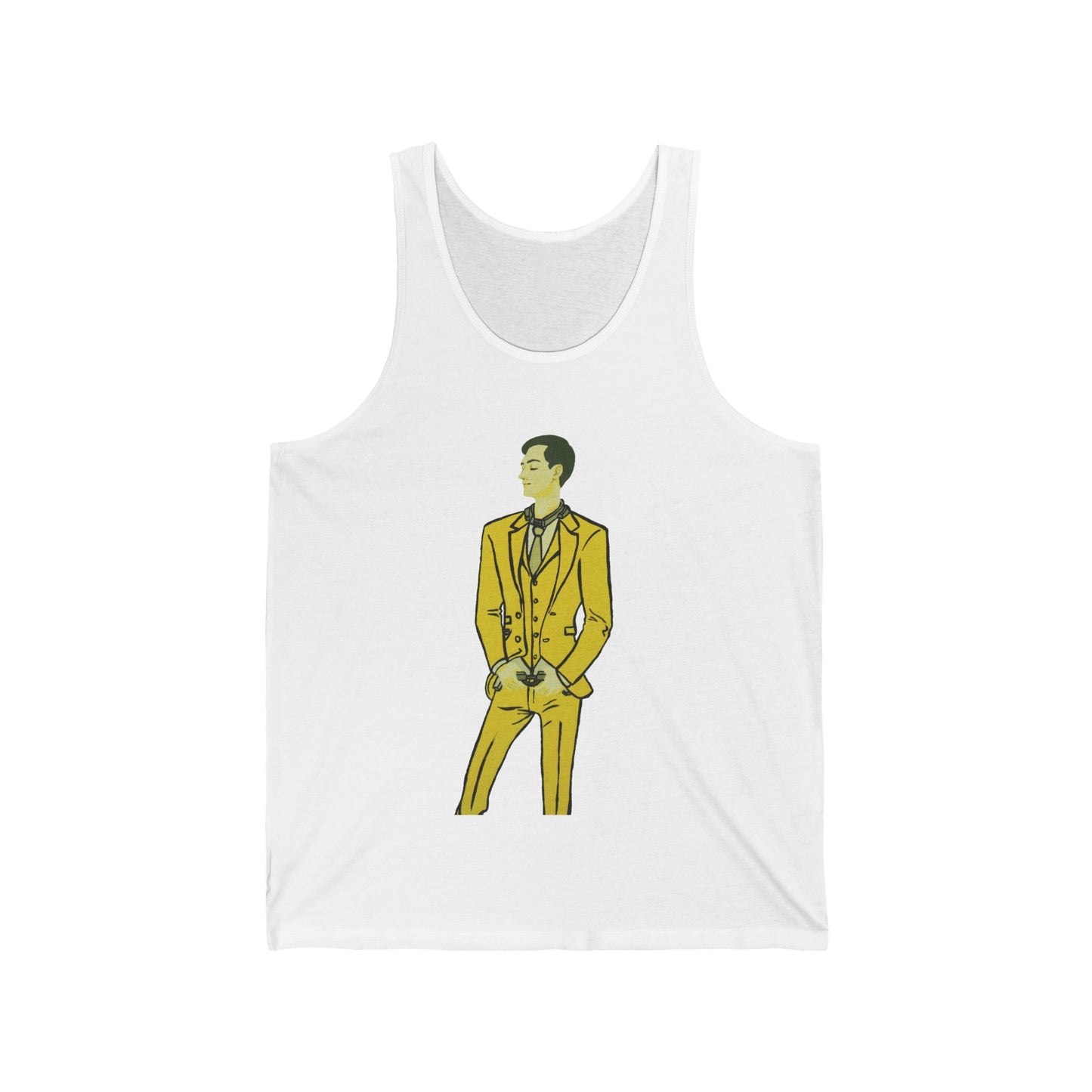 "The MODels" - C.P. Cadmium Yellow Male MODel - Standalone Figure - Unisex Jersey Tank