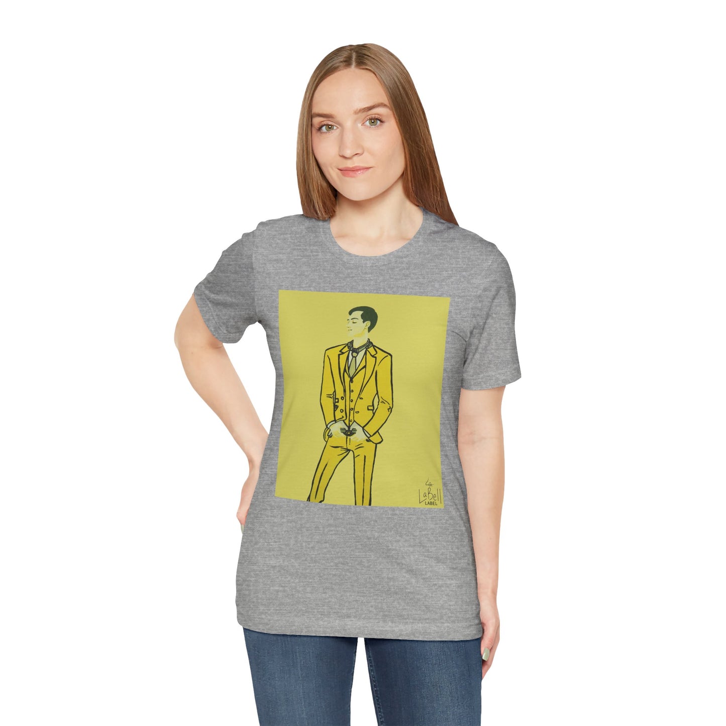 "The MODels" - C.P. Cadmium Yellow Male MODel - Unisex Jersey Short Sleeve Tee