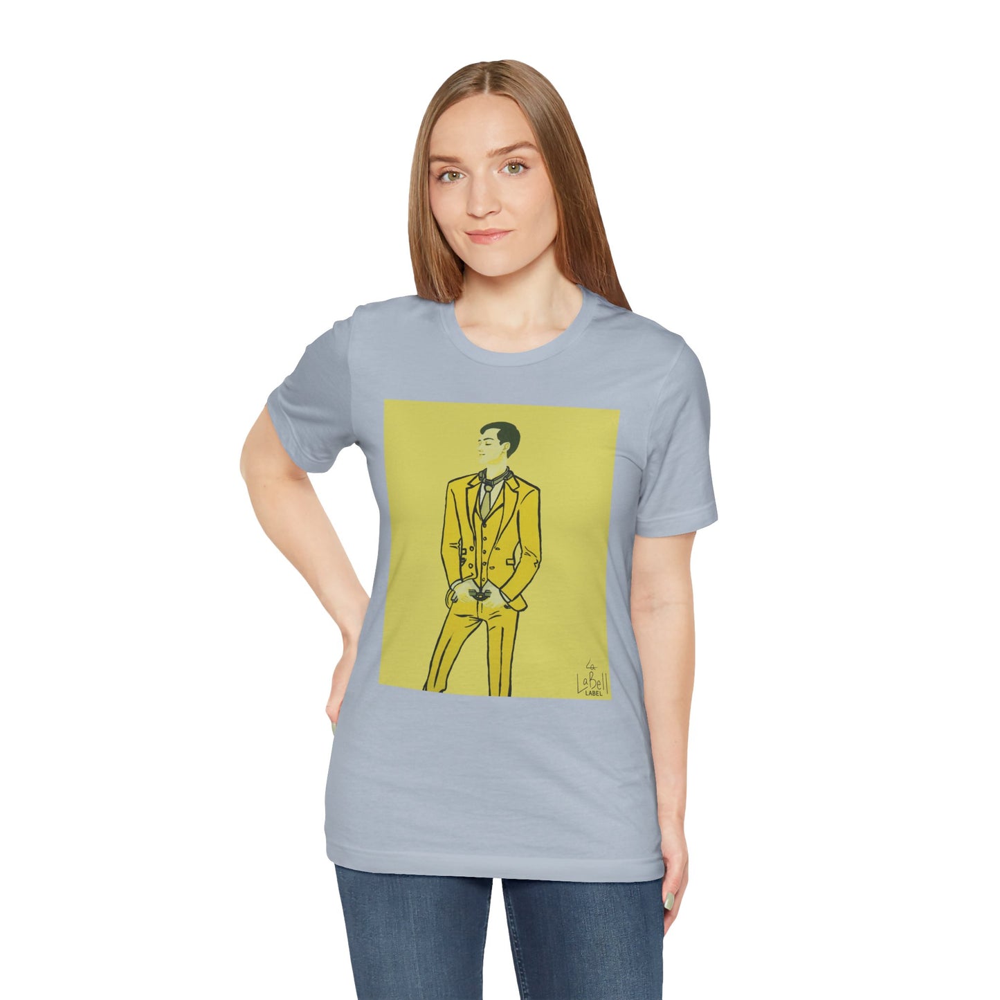 "The MODels" - C.P. Cadmium Yellow Male MODel - Unisex Jersey Short Sleeve Tee