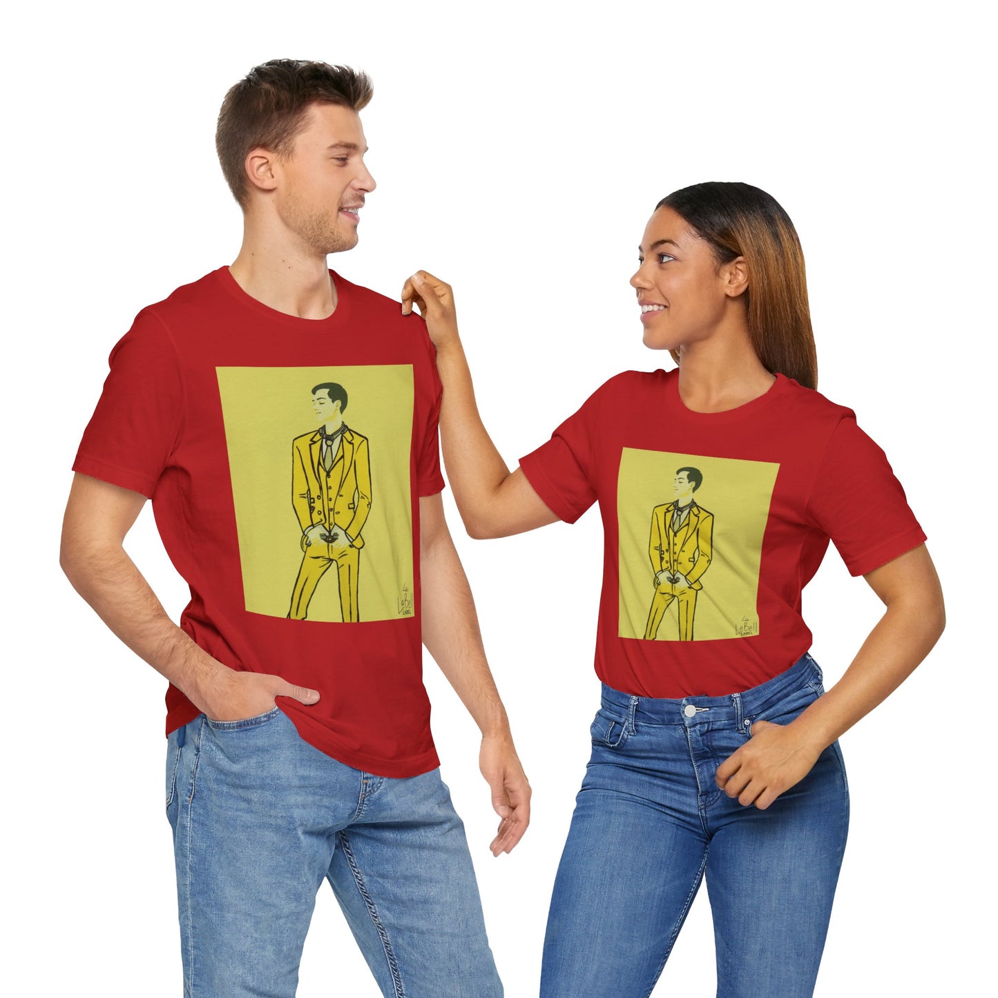 "The MODels" - C.P. Cadmium Yellow Male MODel - Unisex Jersey Short Sleeve Tee