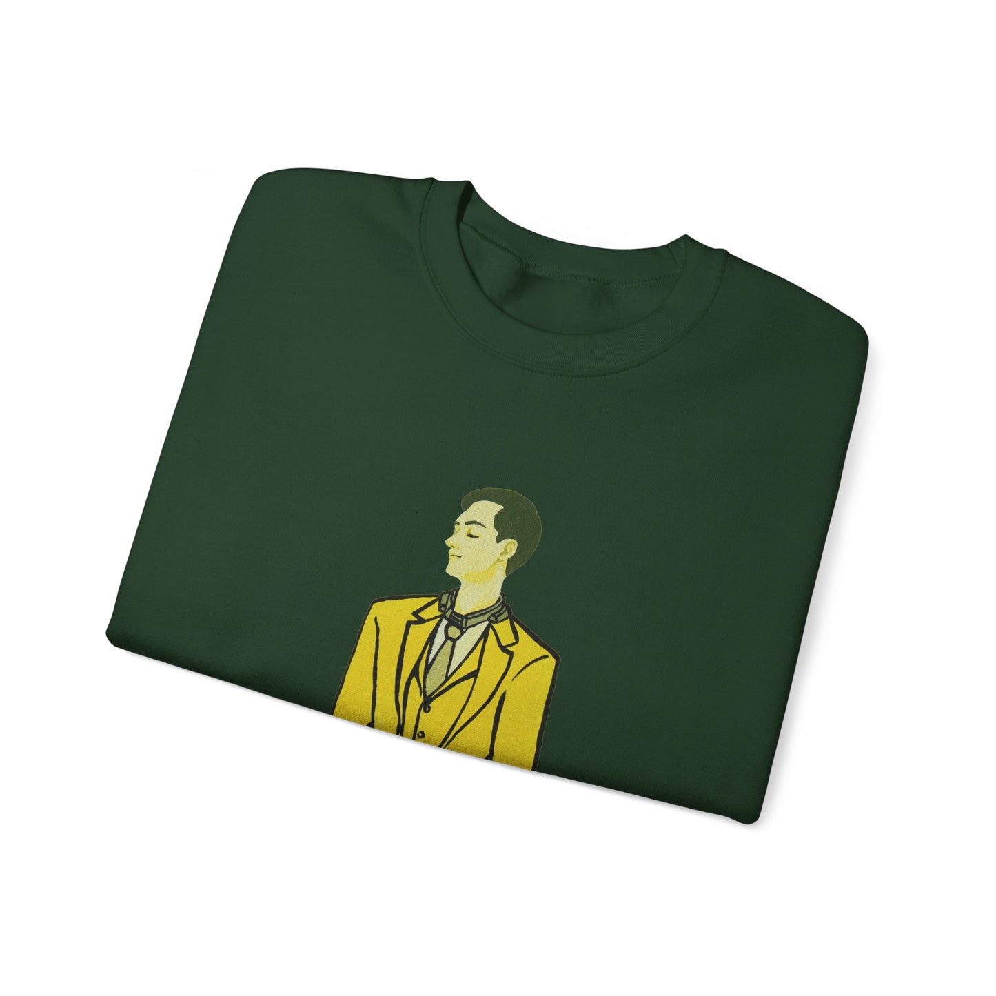 "The MODels" - C.P. Cadmium Yellow Male MODel - Standalone Figure - Unisex Crewneck Sweatshirt